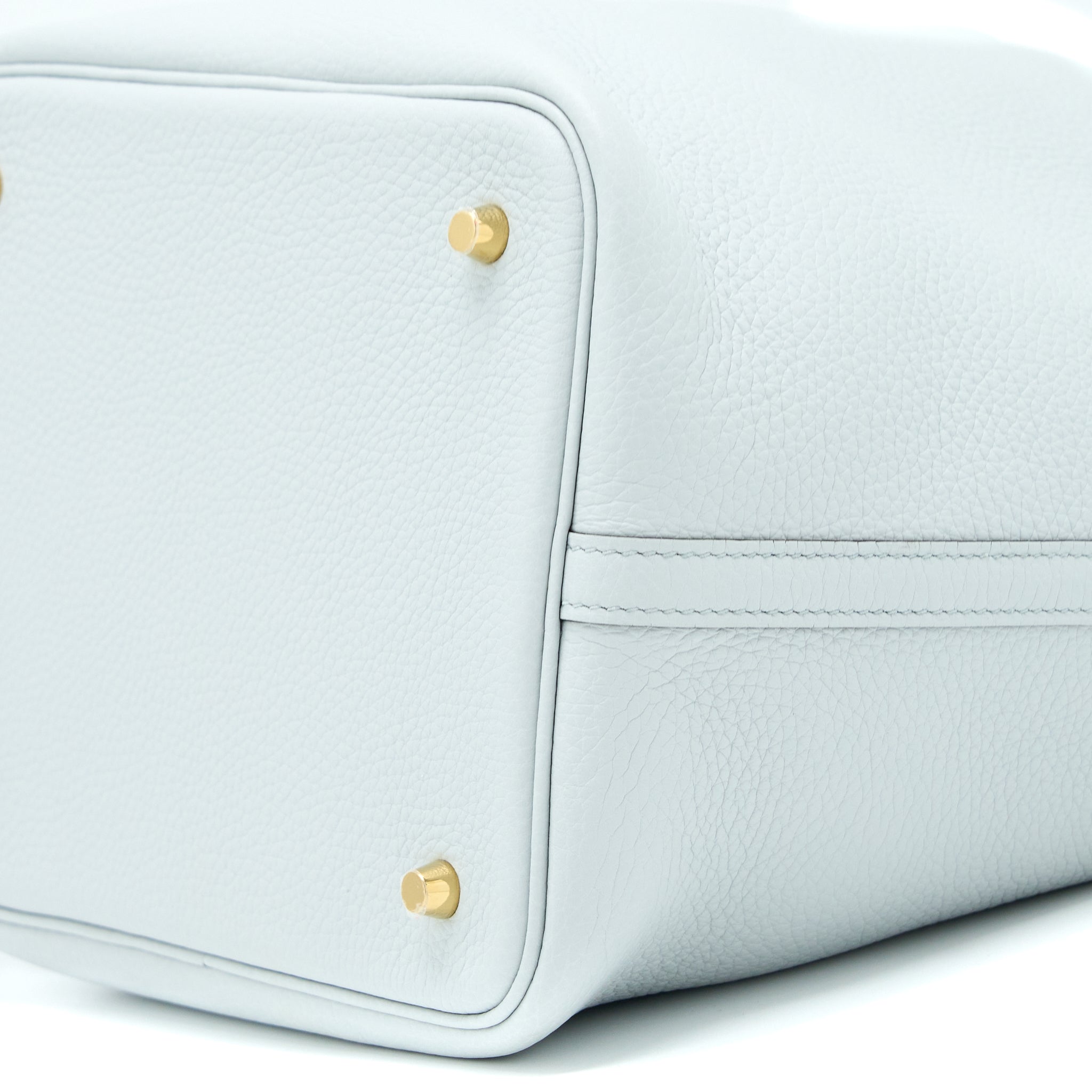 HERMES PICOTIN 22 CLEMENCE BLEU PALE GHW
