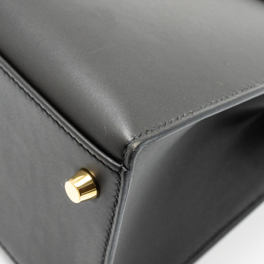HERMES KELLY28 SOMBRERO EBENE GHW