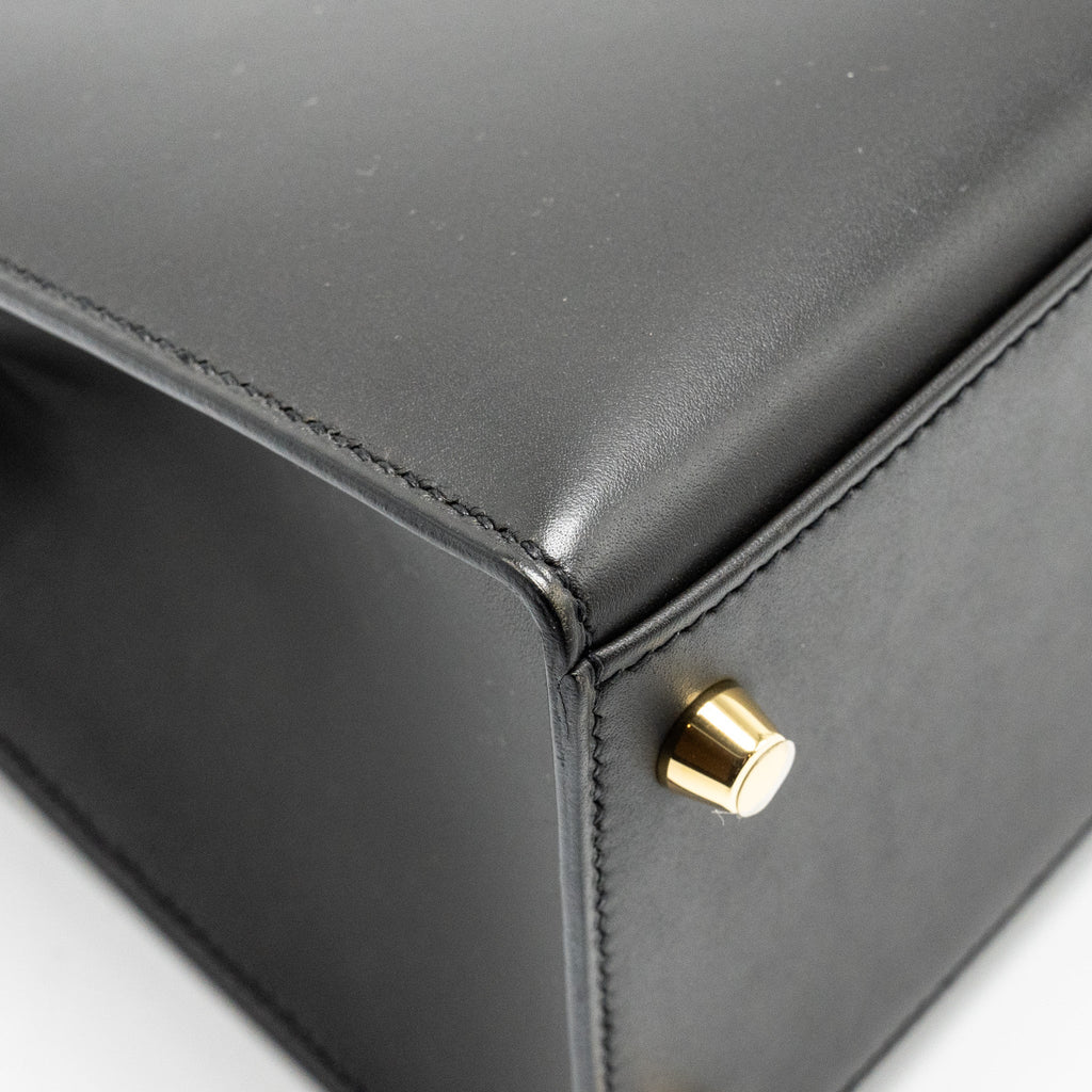 HERMES KELLY28 SOMBRERO EBENE GHW