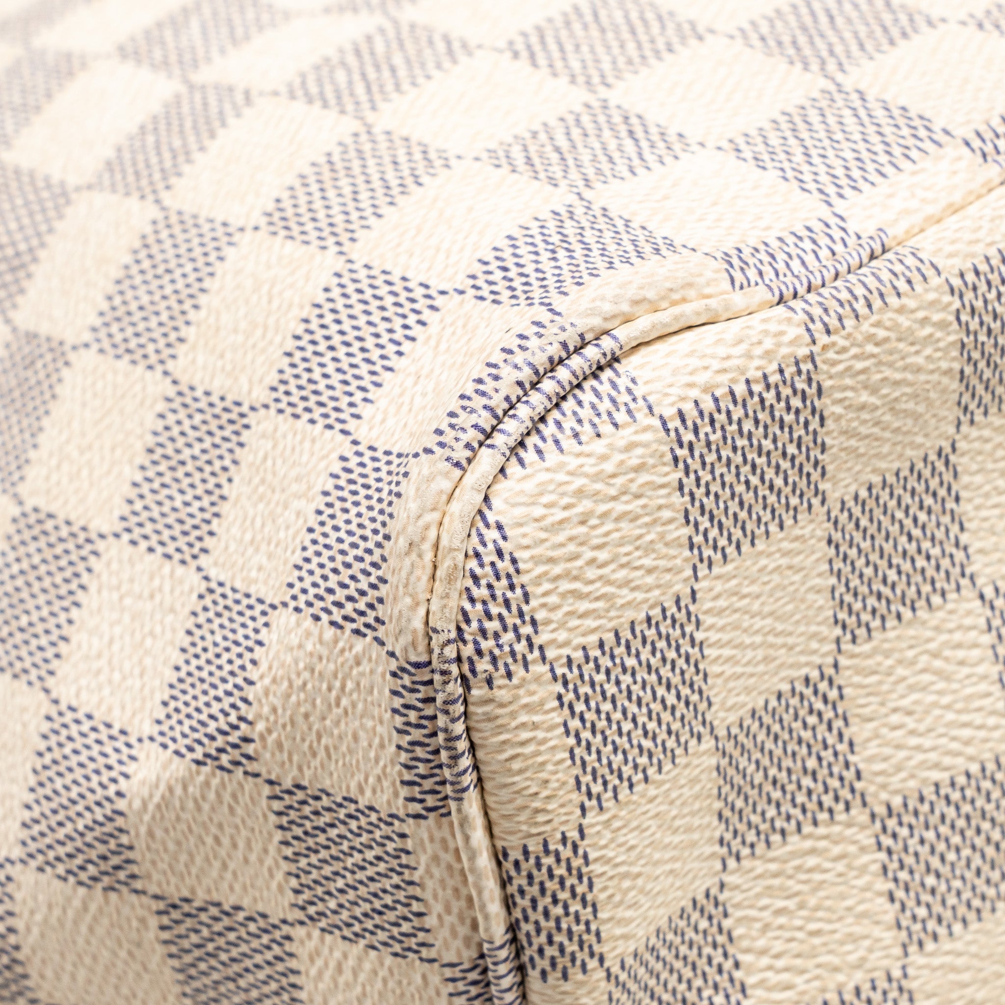 LOUIS VUITTON NEVERFULL GM DAMIER AZUR CANVAS GHW