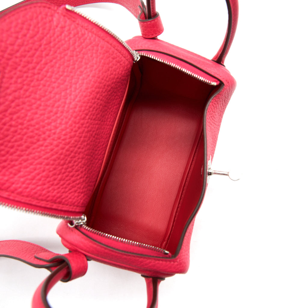 HERMES MINI LINDY ROSE EXTREME SHW
