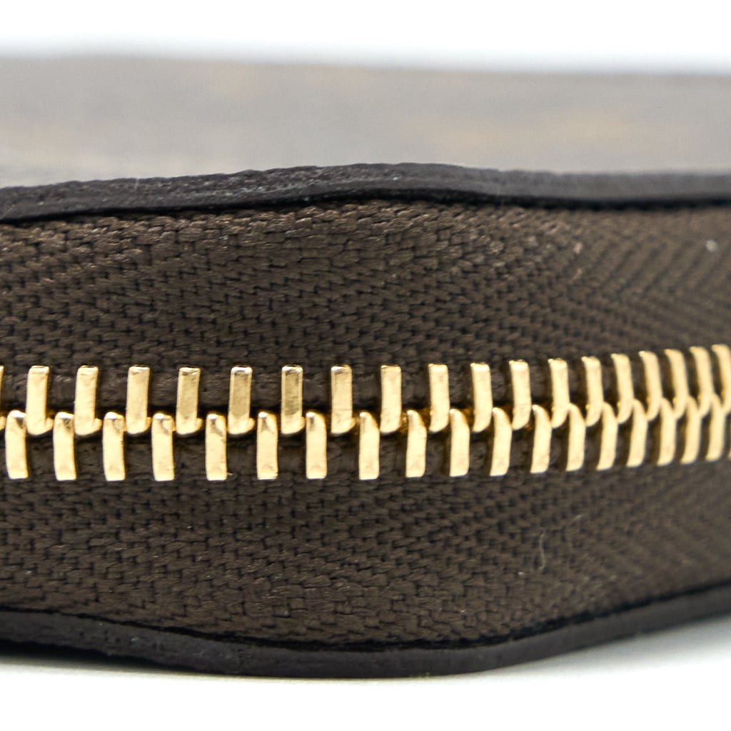 LOUIS VUITTON SMALL ZIP CARDHOLDER MONOGRAM CANVAS GHW
