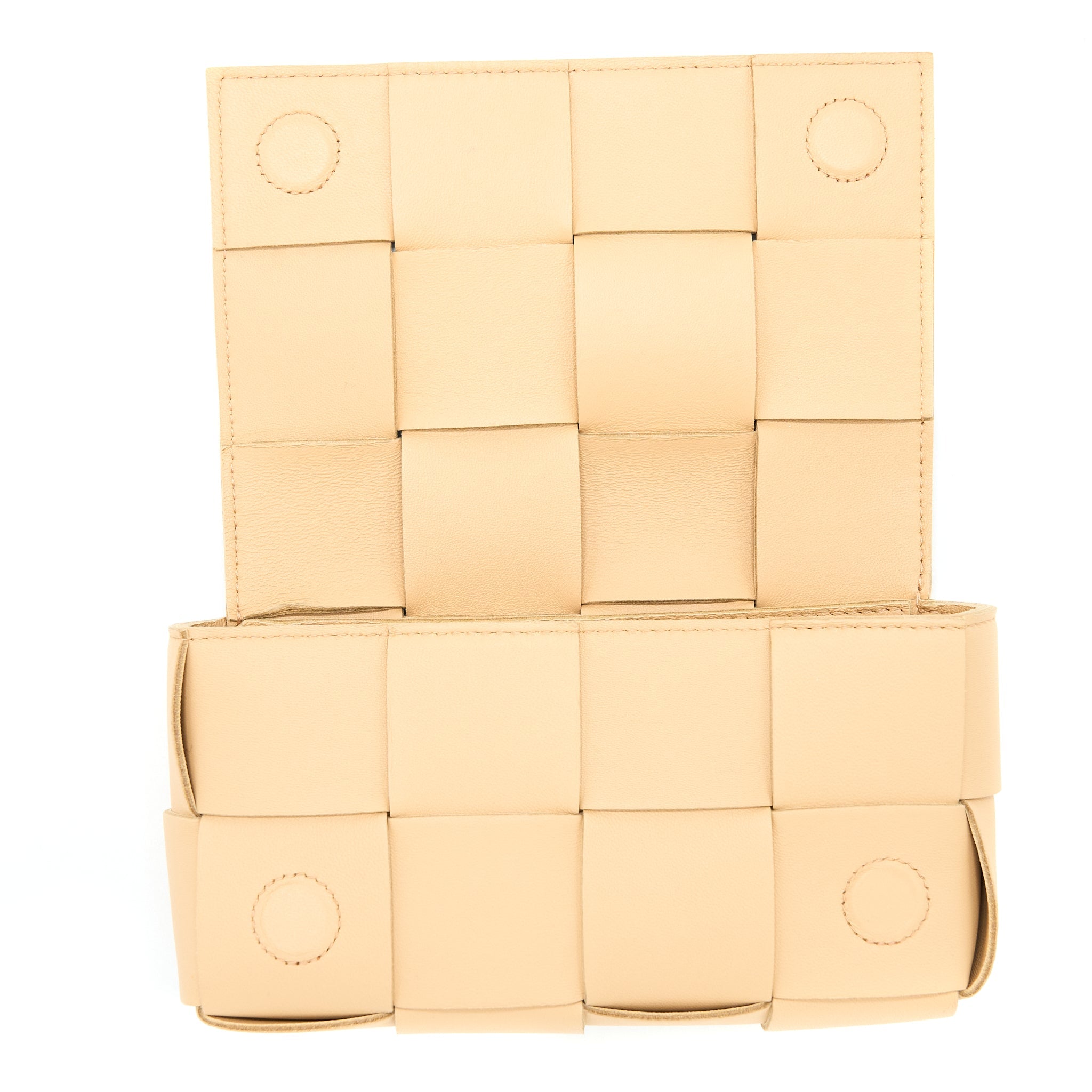 BOTTEGA VENETA CASSETTE BELT BAG ALMOND