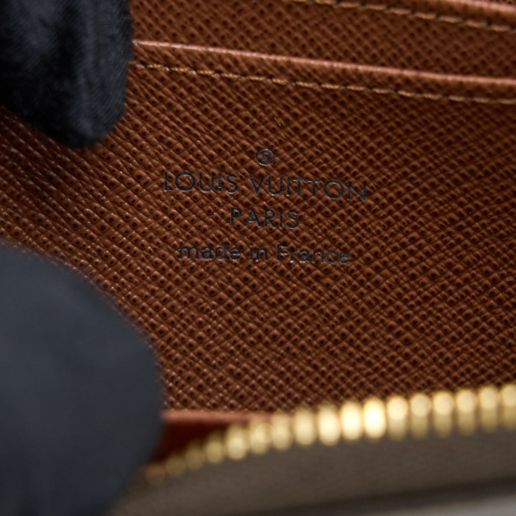 LOUIS VUITTON SMALL ZIP CARDHOLDER MONOGRAM CANVAS GHW