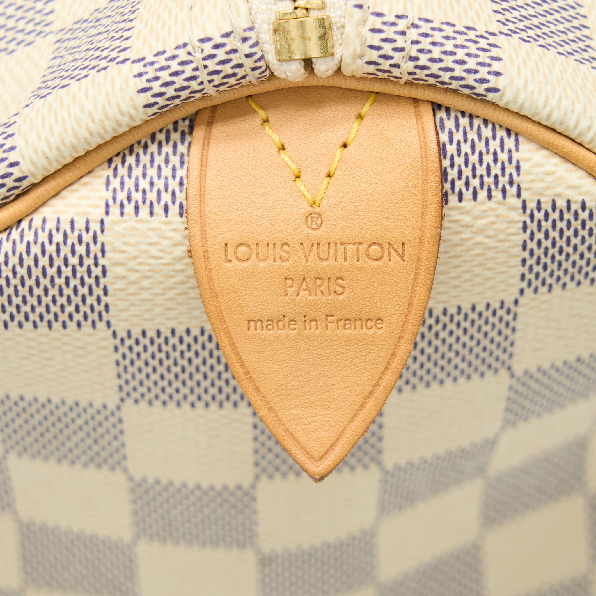 LOUIS VUITTON SPEEDY 30 DAMIER AZUR CANVAS GHW