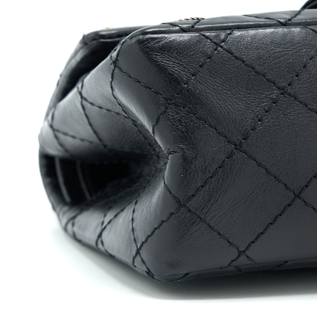 CHANEL MINI 2.55 REISSUE FLAP BAG LUCKY CHARMS CASINO LIMITED AGED CALFSKIN BRUSHED GHW