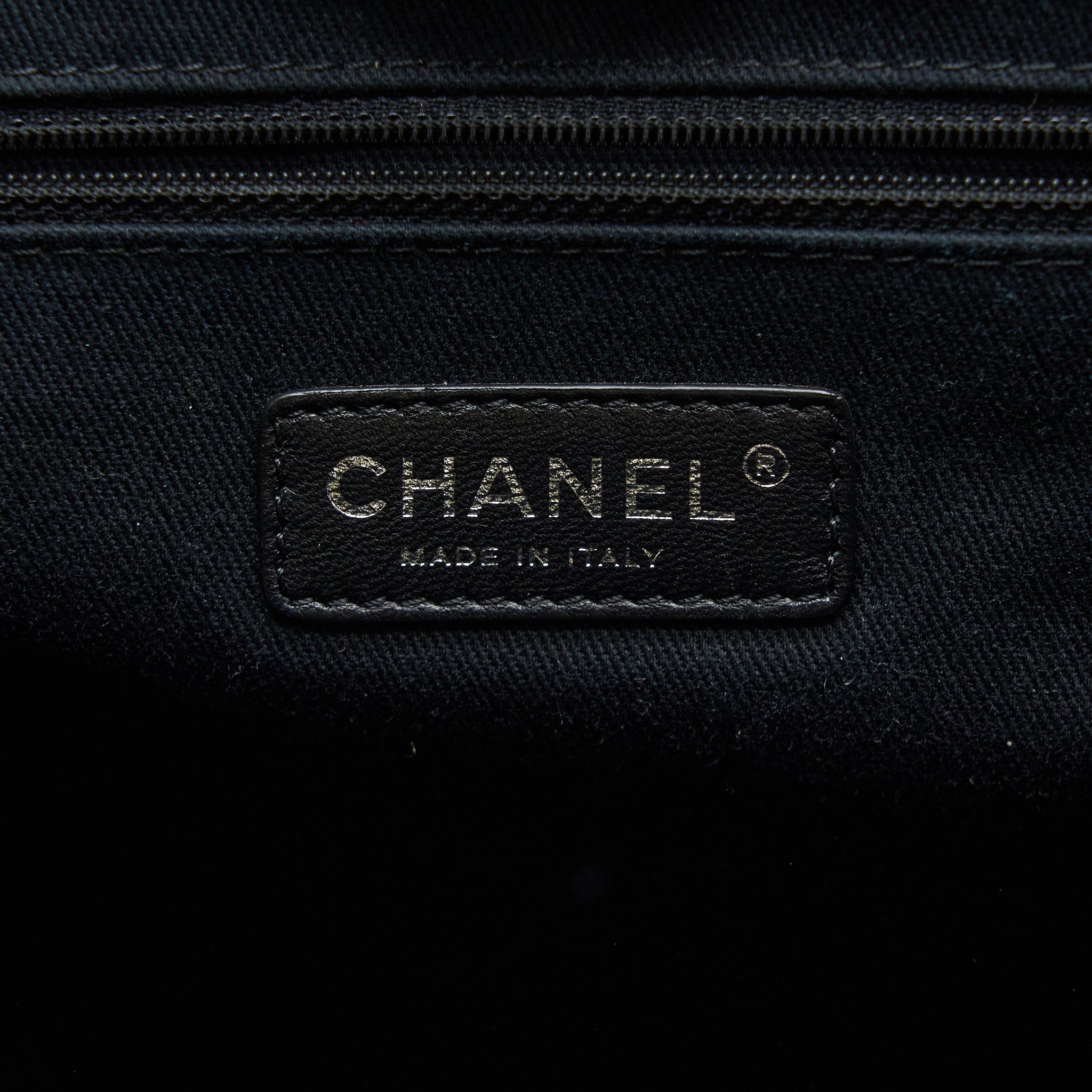 CHANEL DEAUVILLE TOTE CANVAS DARK BEIGE SHW