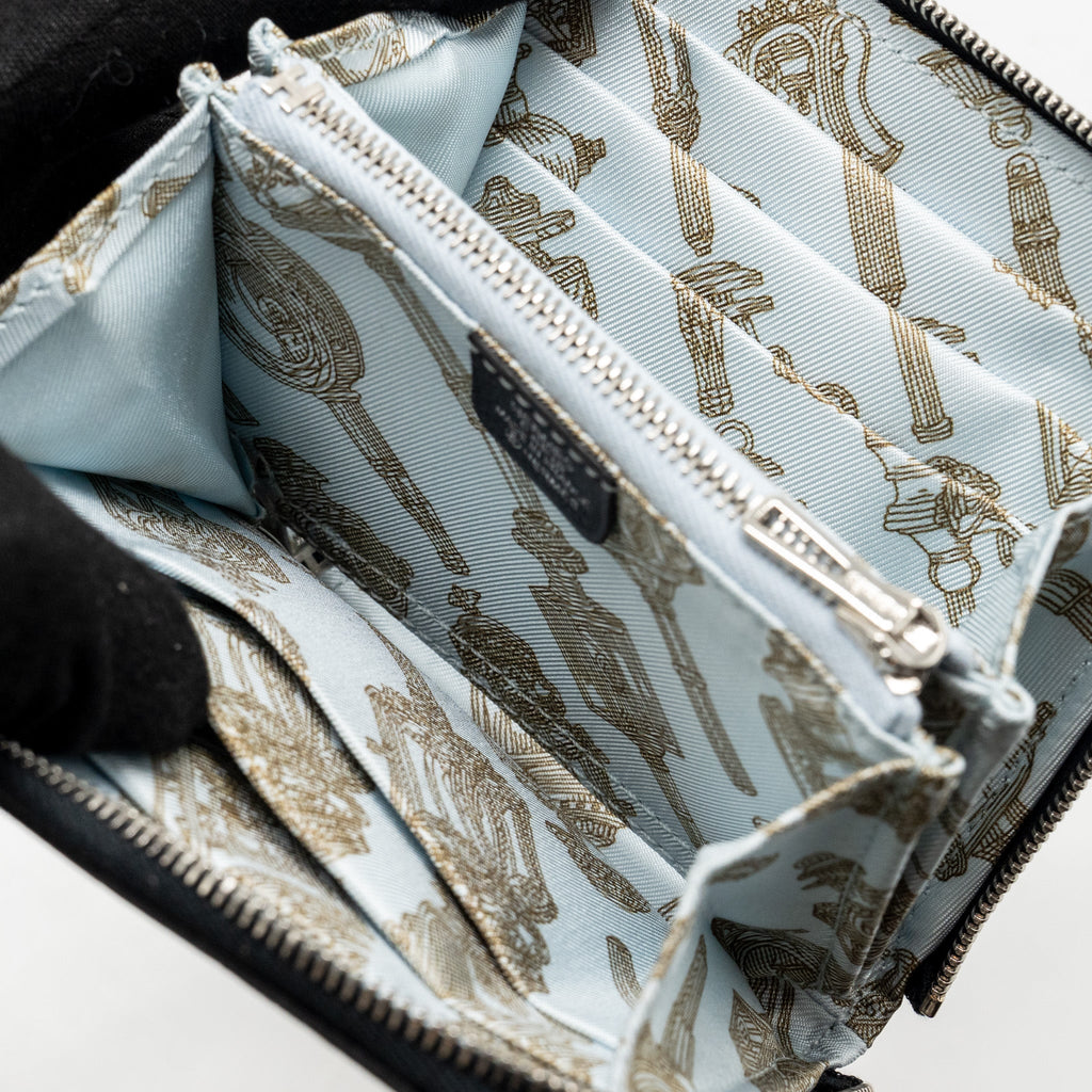 HERMES PORTEFEUILLE SILK IN COMPACT EVERCOLOR/SILK CABAN/BLEU BRUME-TAUPE