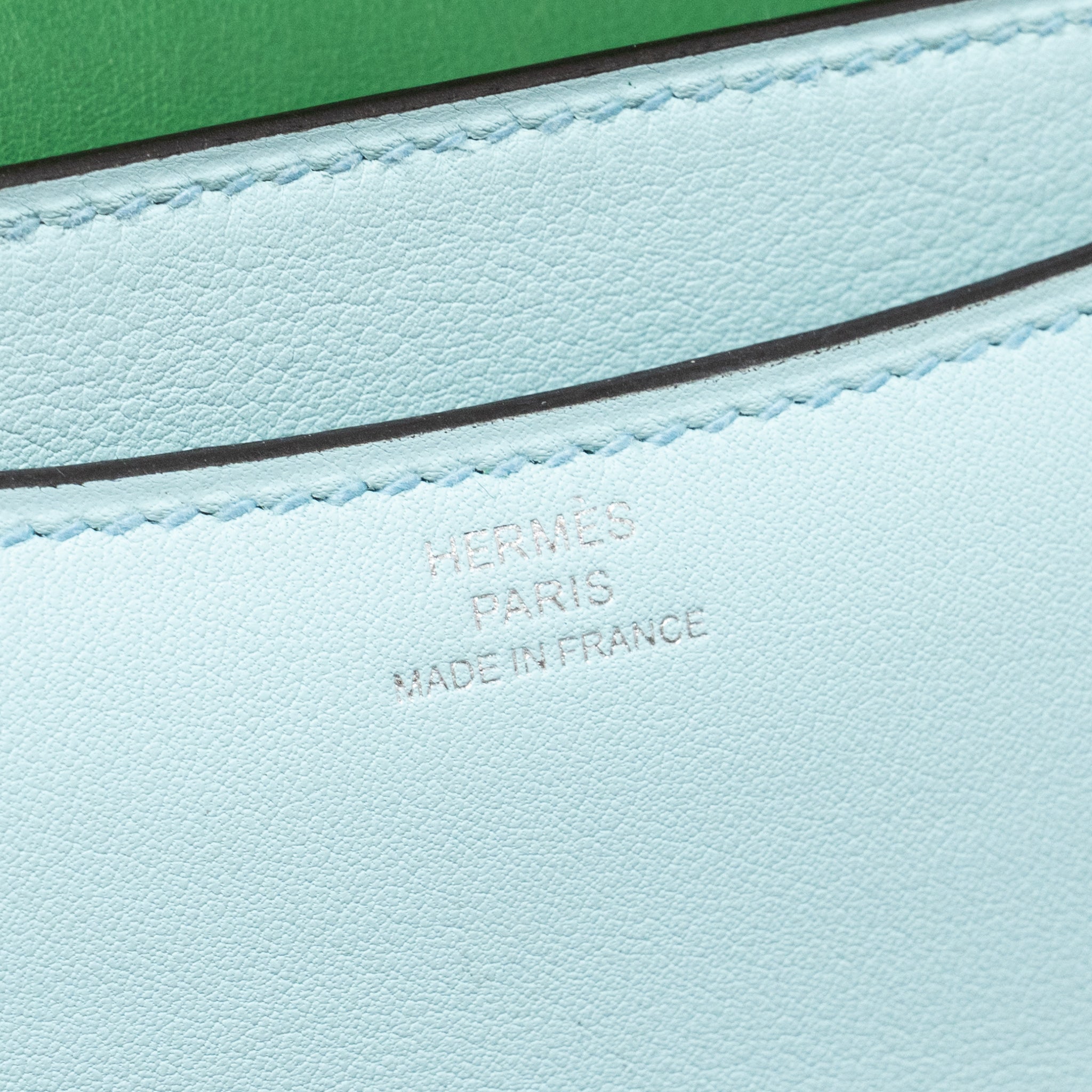 HERMES MINI CONSTANCE SWIFT BLUE ZEPHYR / CACTUS SHW