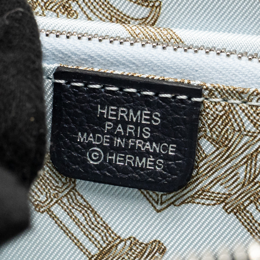 HERMES PORTEFEUILLE SILK IN COMPACT EVERCOLOR/SILK CABAN/BLEU BRUME-TAUPE