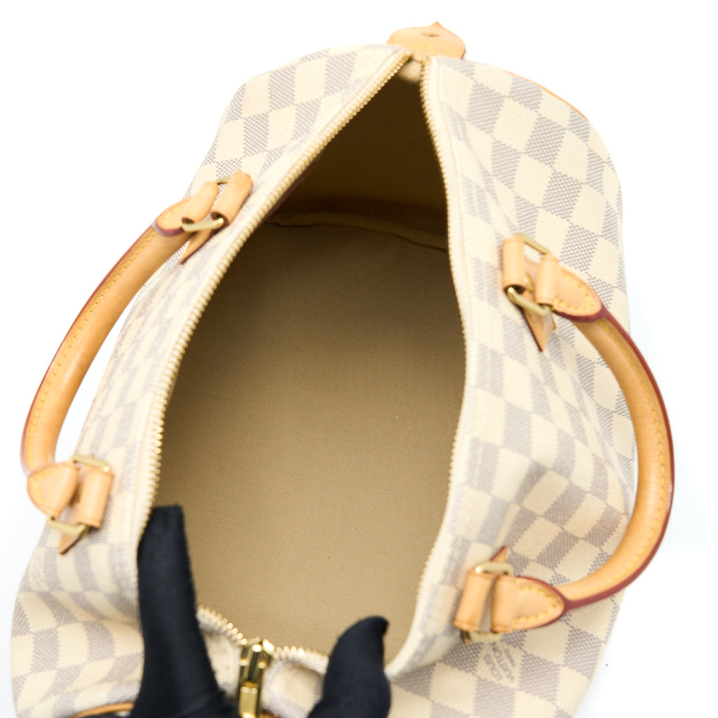 LOUIS VUITTON SPEEDY 30 DAMIER AZUR CANVAS GHW