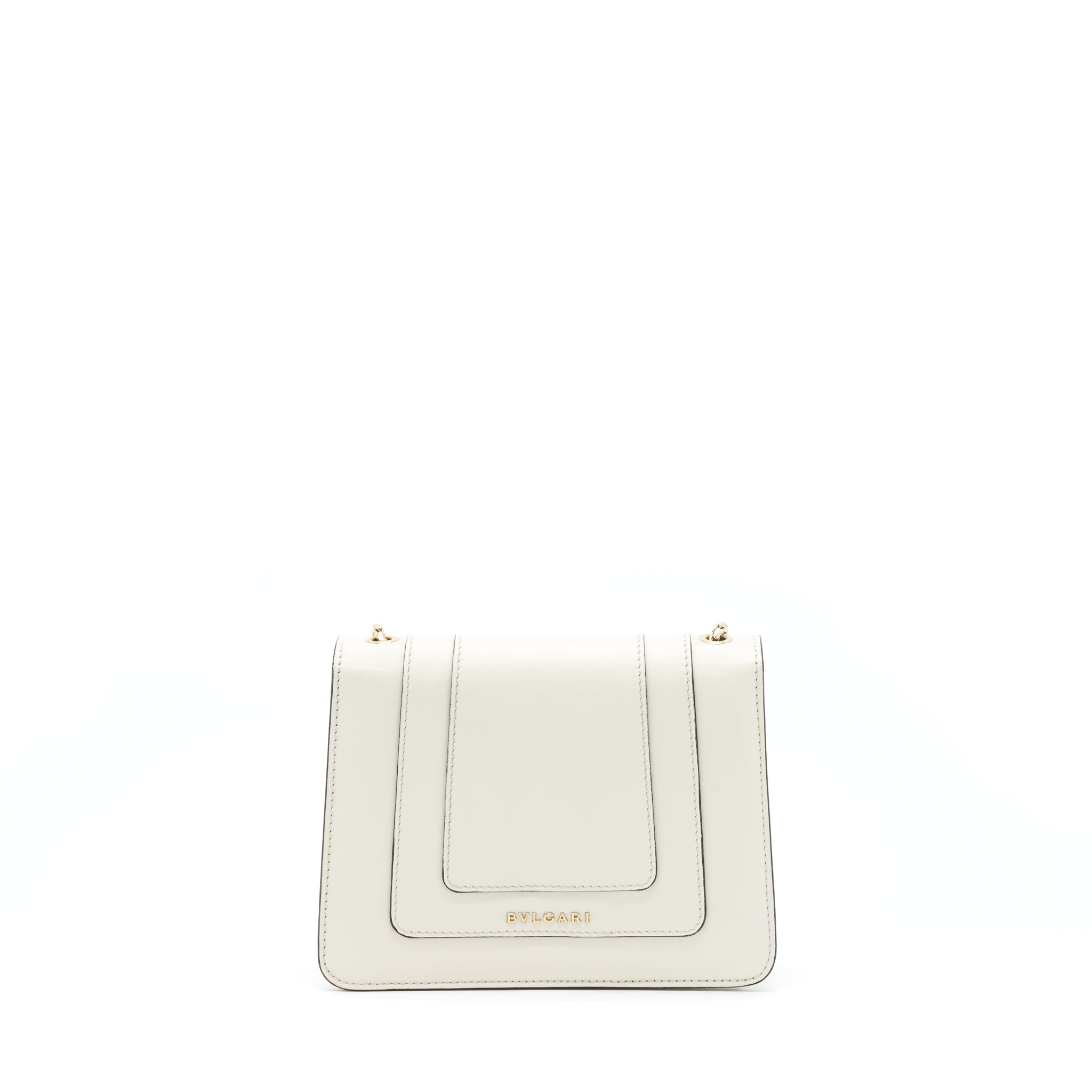 BVALGARI SERPENTI FOREVER CROSSBODY BAG CALFSKIN WHITE LGHW