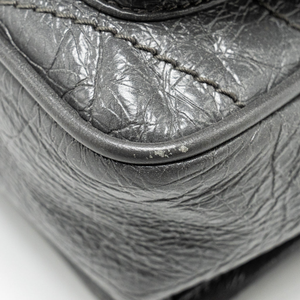 SAINT LAURENT NIKI BABY CALFSKIN GREY SHW
