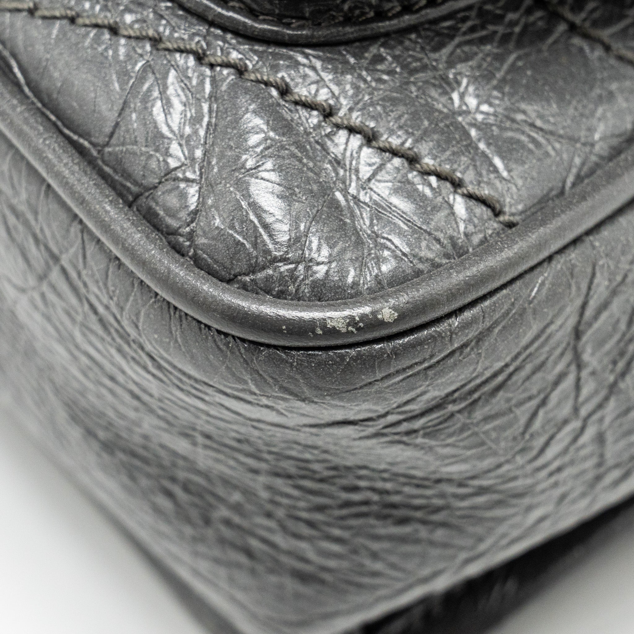 SAINT LAURENT NIKI BABY CALFSKIN GREY SHW