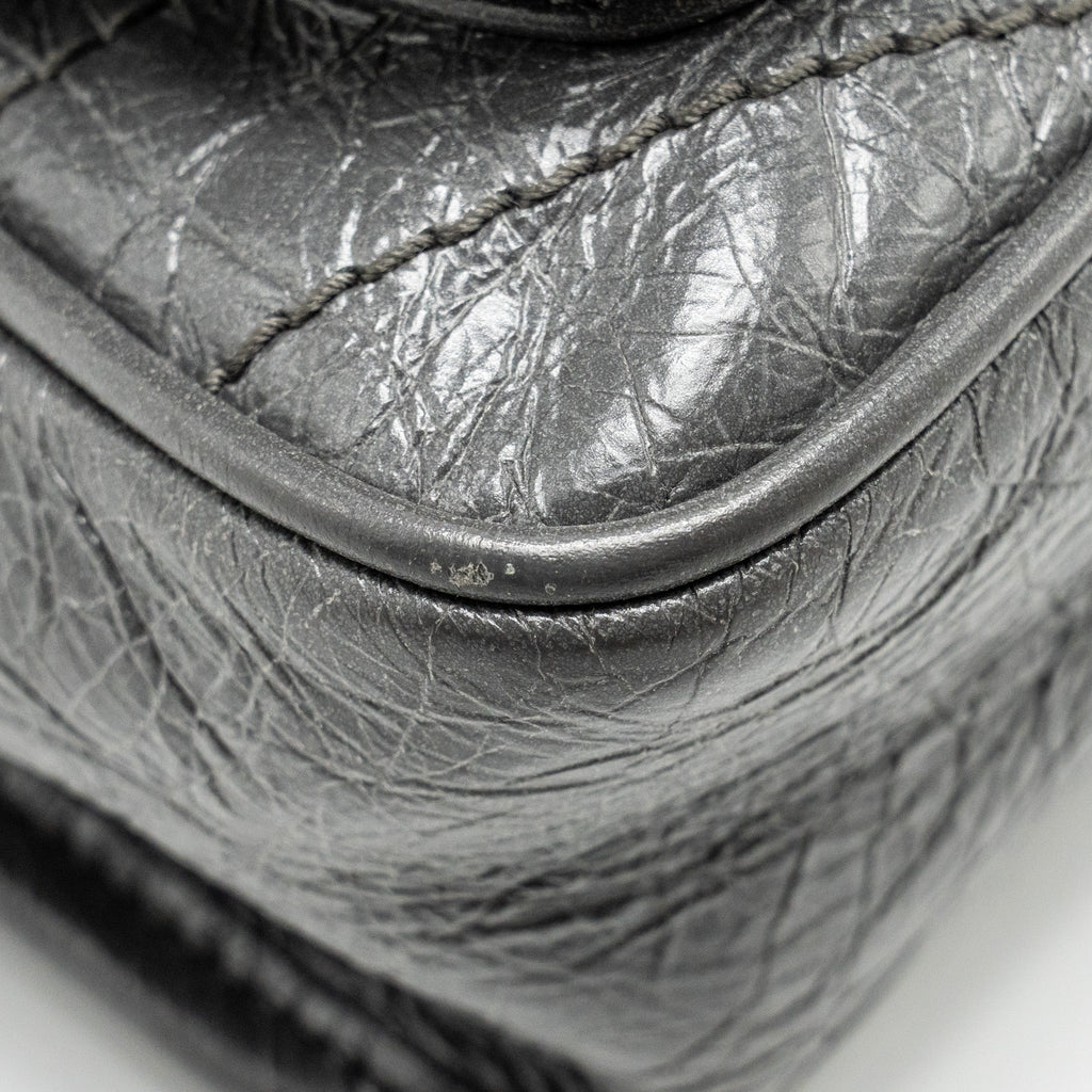SAINT LAURENT NIKI BABY CALFSKIN GREY SHW