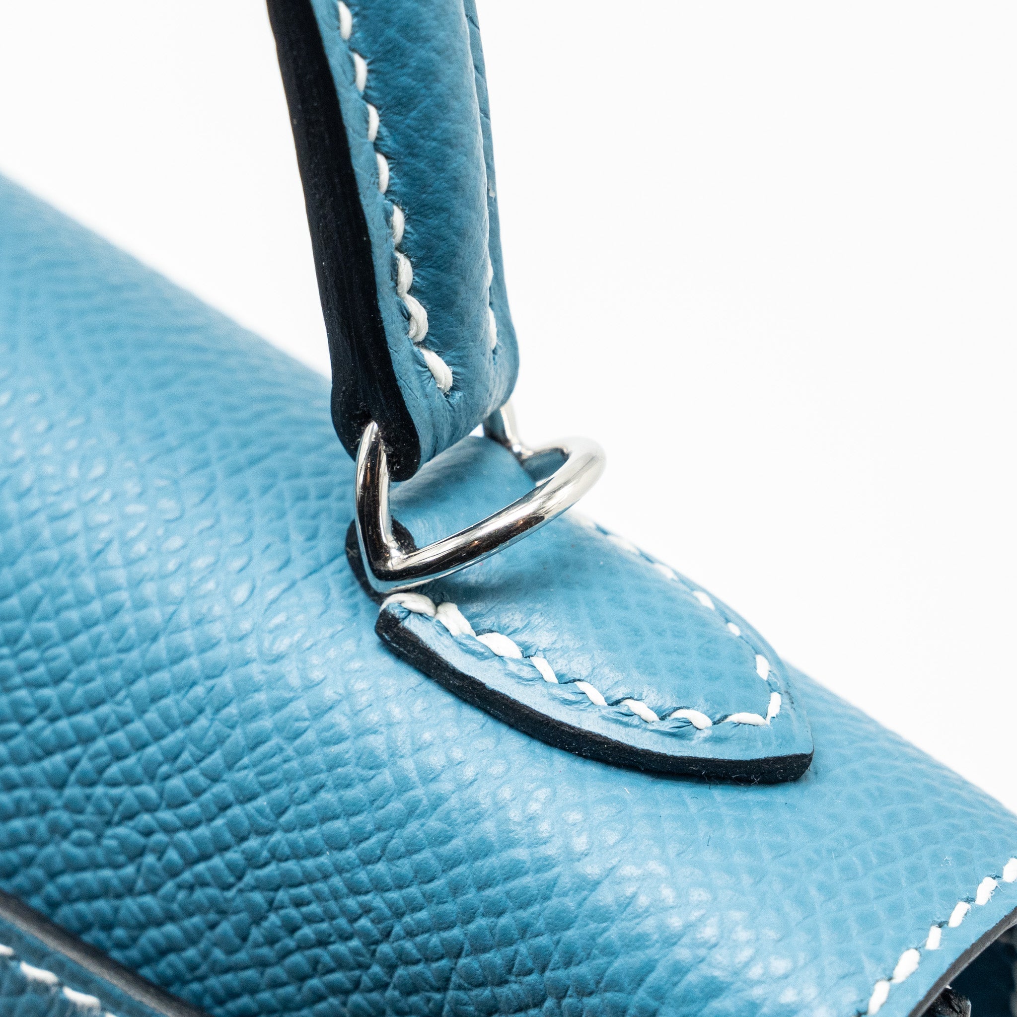 HERMES MINI KELLY II EPSOM NEW BLUE JEAN SHW