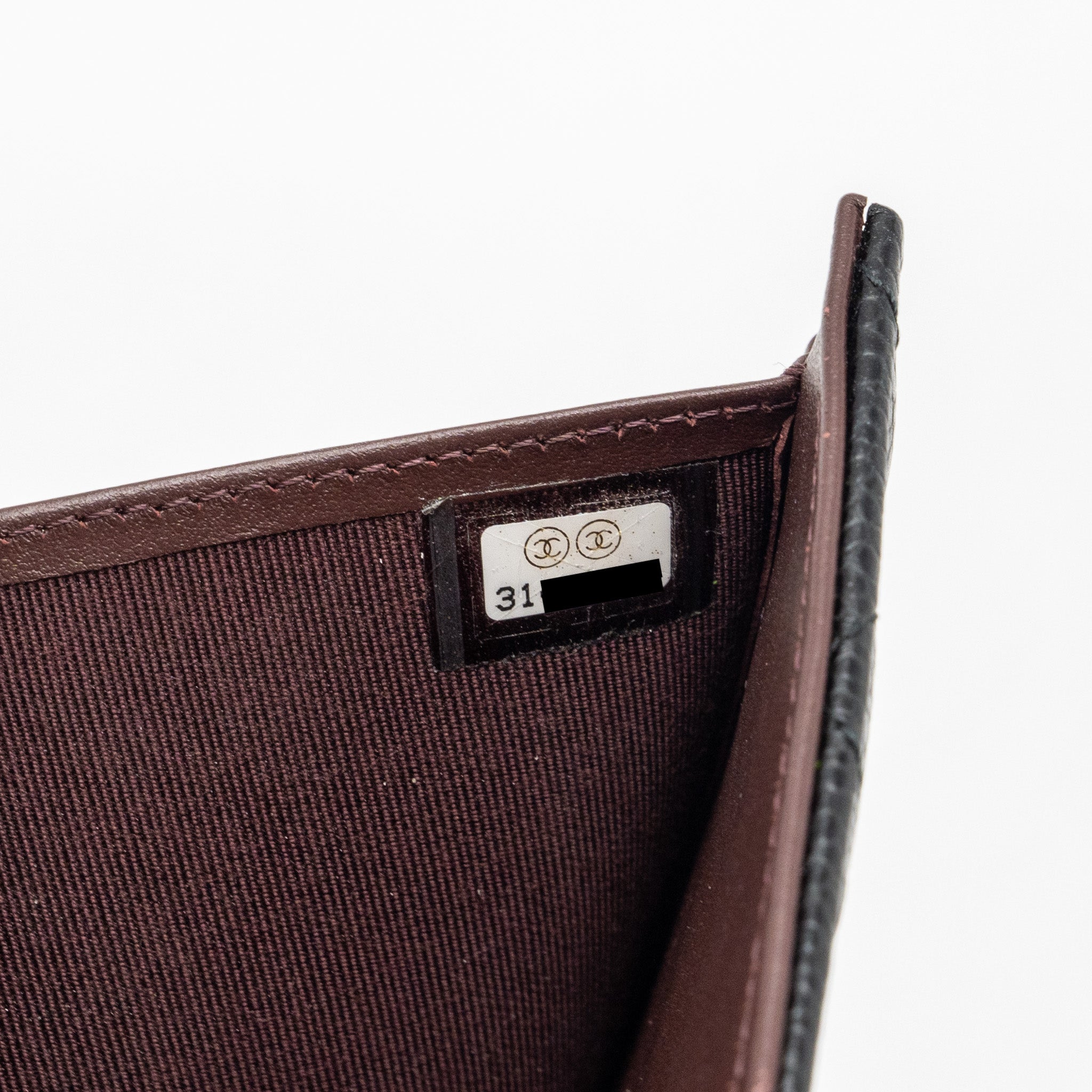 CHANEL CLASSIC COMPACT WALLET CAVIAR BLACK GHW