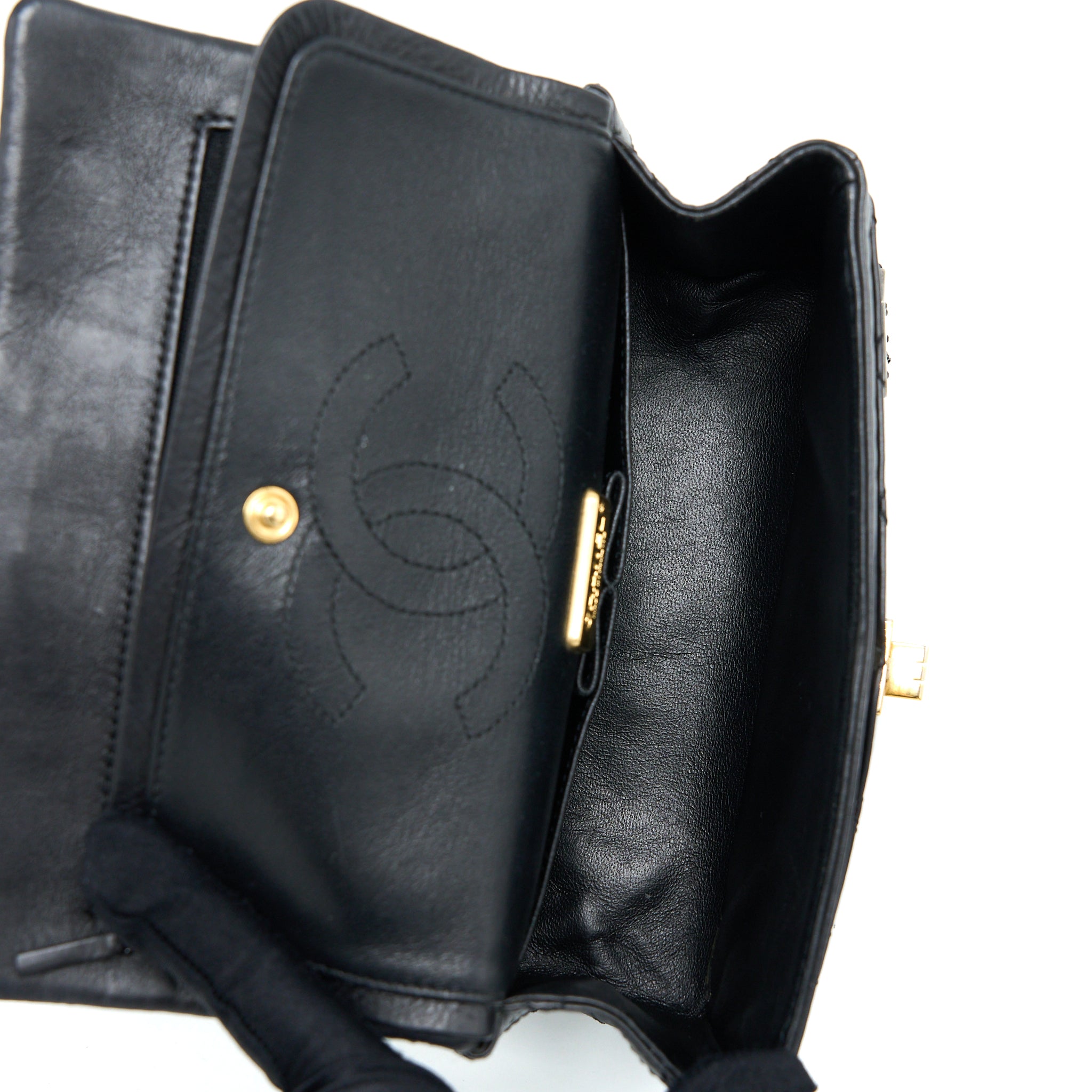 CHANEL MINI 2.55 REISSUE FLAP BAG LUCKY CHARMS CASINO LIMITED AGED CALFSKIN BRUSHED GHW