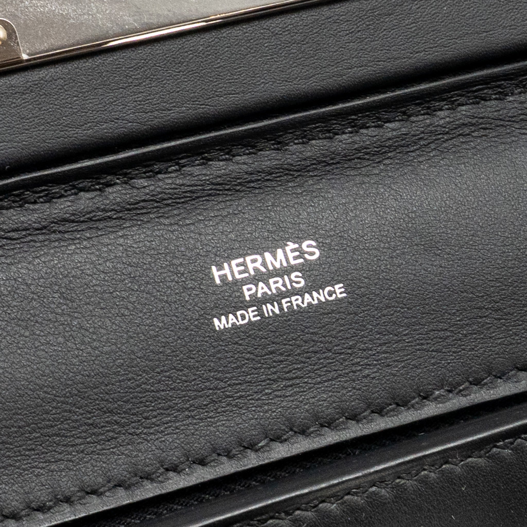 HERMES MINI 24/24 2424-21 BAG VOLUPTO/ SWIFT BLACK SHW