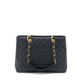 CHANEL GRAND SHOPPING TOTE BAG CAVIAR BLACK GHW