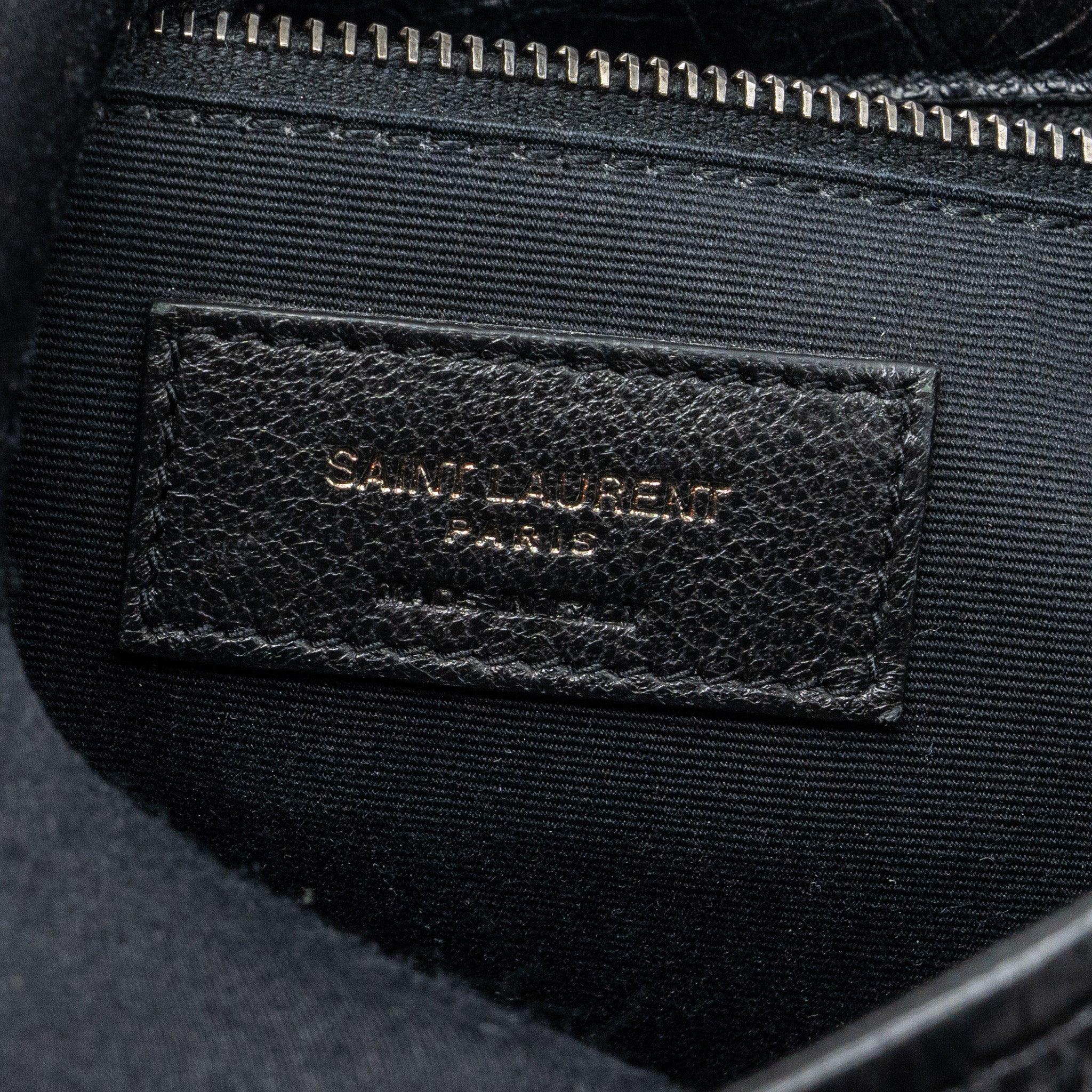 SAINT LAURENT MEDIUM NIKI CALFSKIN LEATHER BLACK SHW