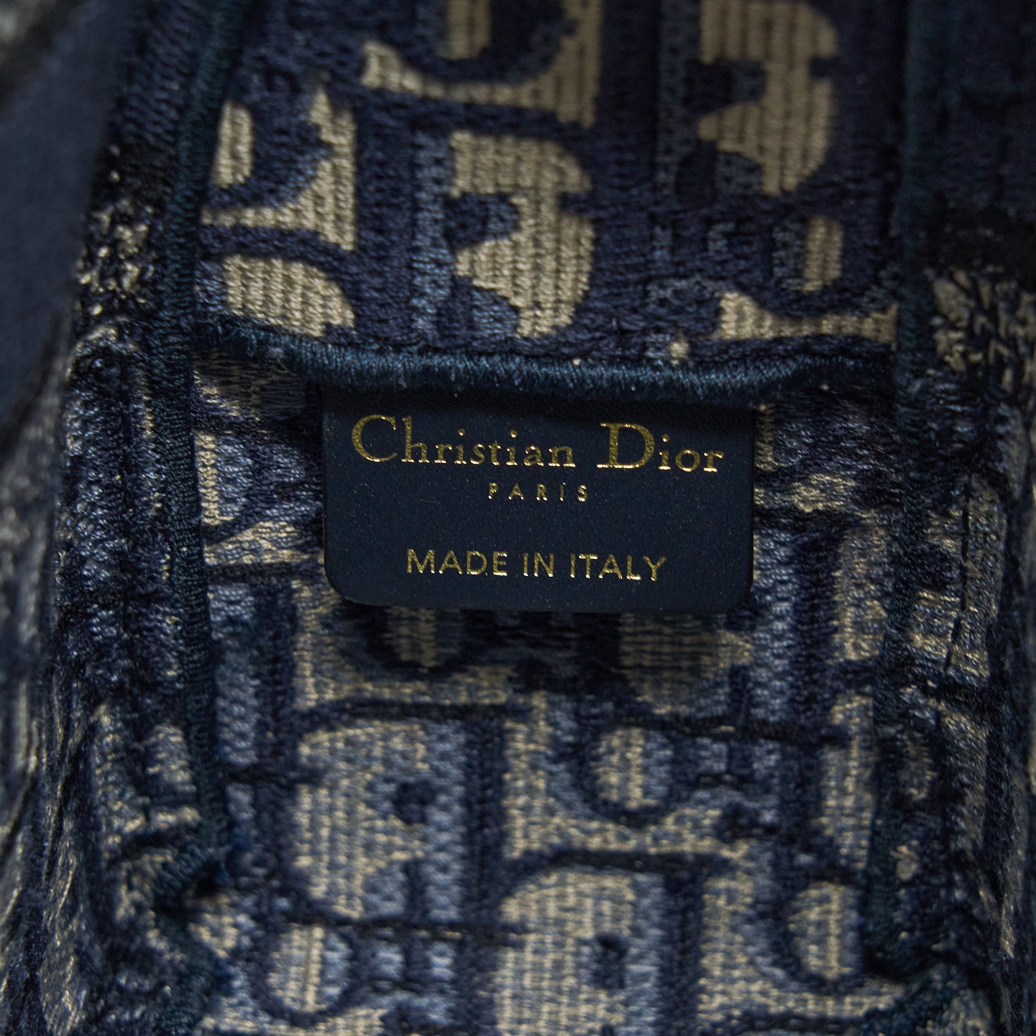 DIOR SMALL DIORCAMP BAG BLUE OBLIQUE EMBROIDERY LGHW