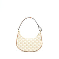 CELINE AVA BAG IN TRIOMPHE CANVAS/CALFSKIN WHITE GHW