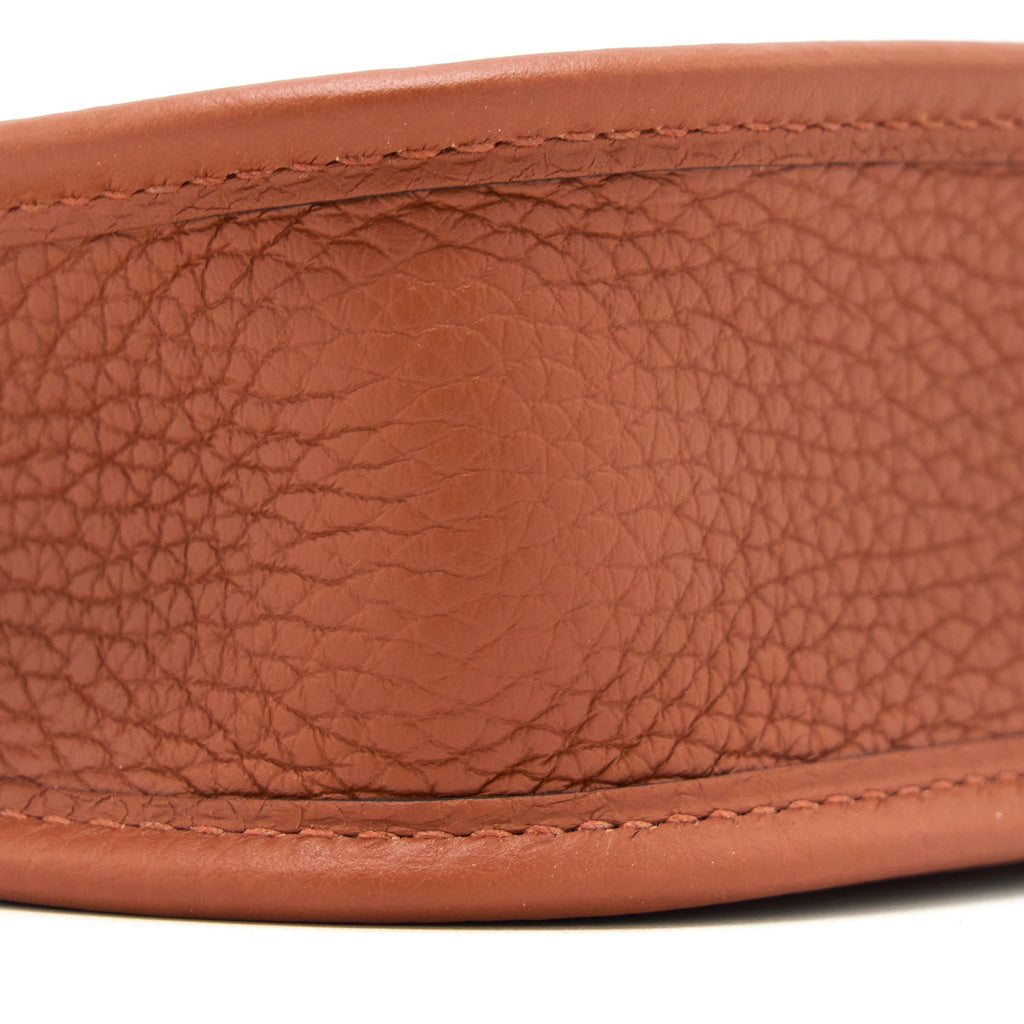 HERMES MINI EVELYNE CLEMENCE CULVRE WITH MULTICOLOUR STRAP GHW