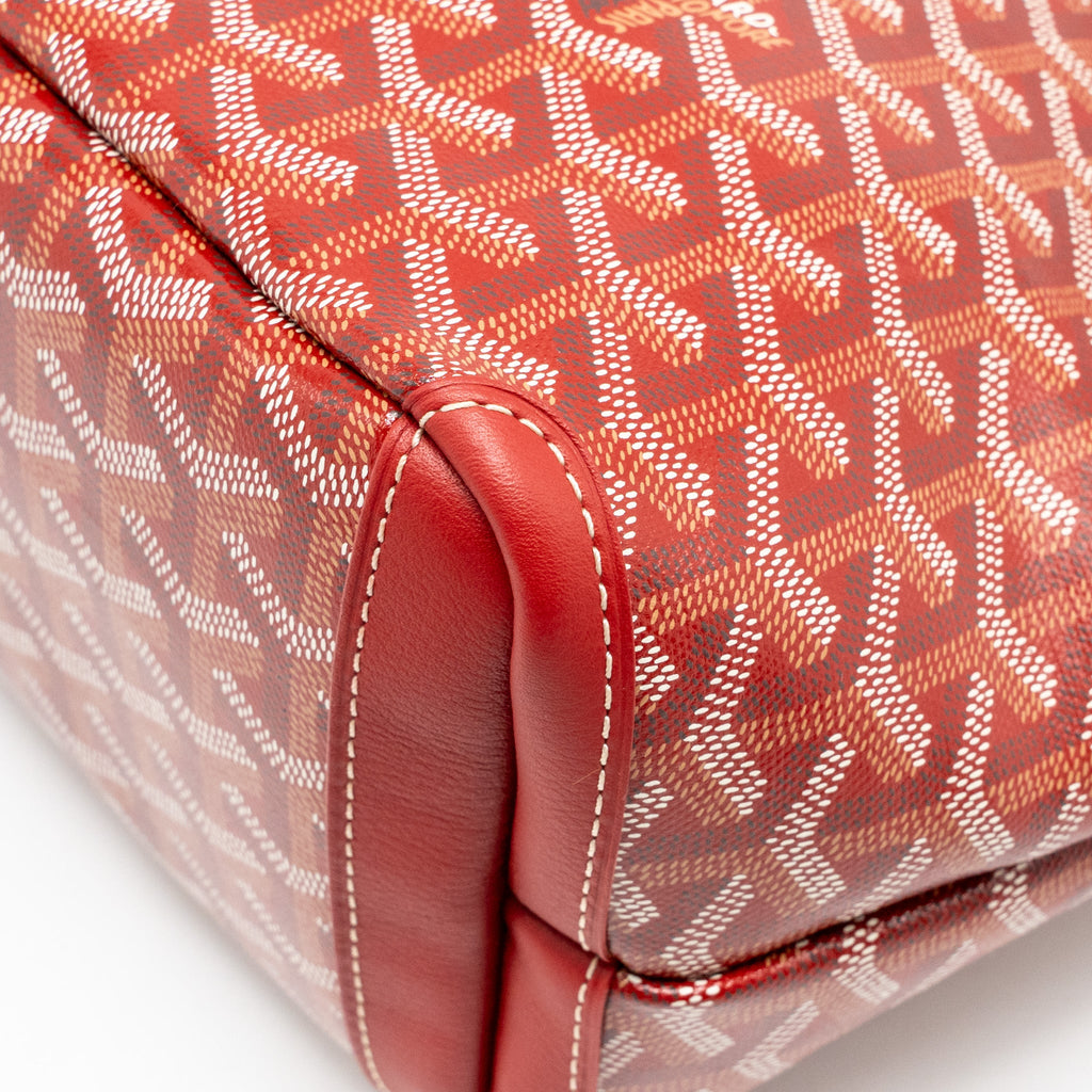 GOYARD ARTOIS PM TOTE BAG GOYARDINE CANVAS/LEATHER ROUGE SHW