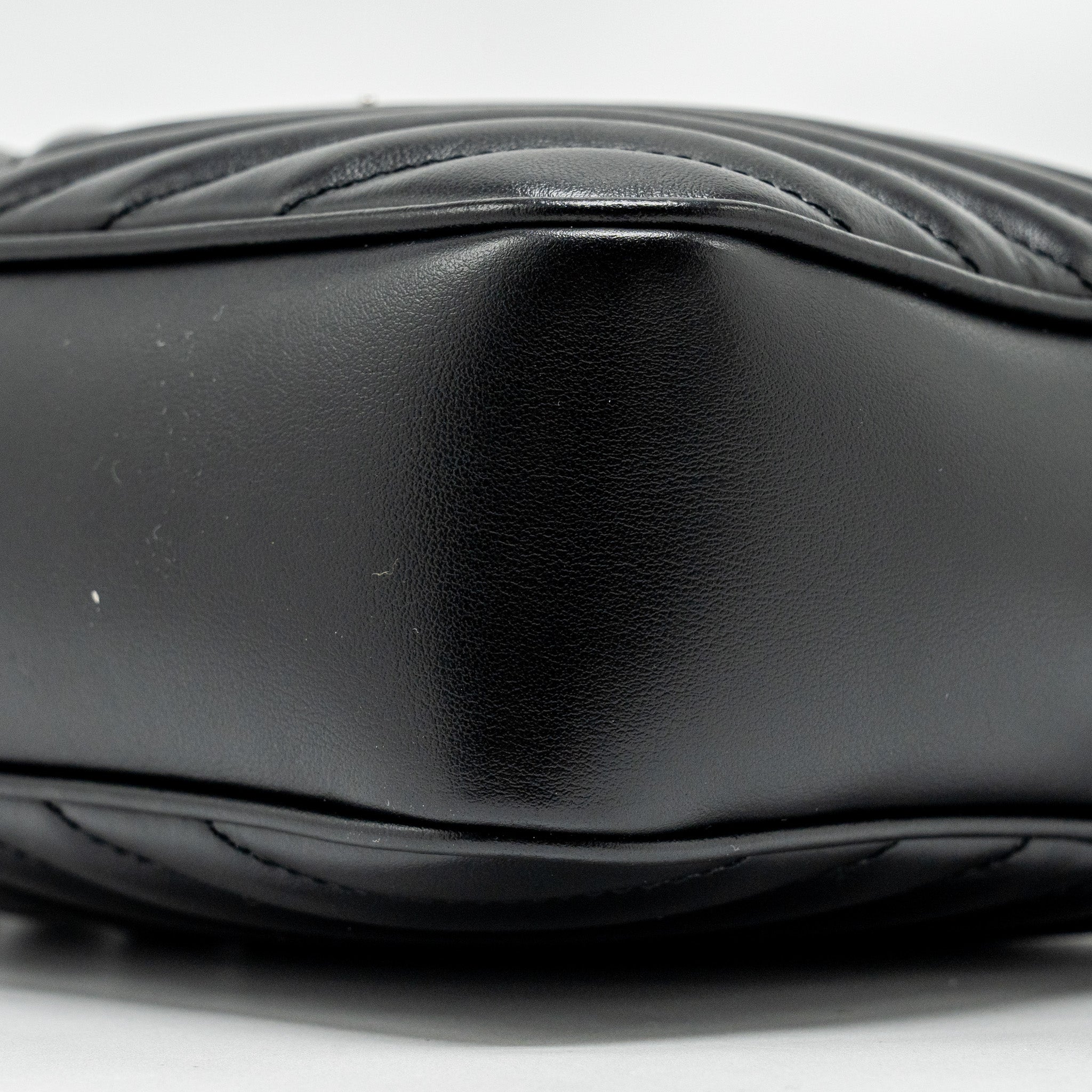 SAINT LAURENT LOU CAMERA BAG CALFSKIN BLACK RUTHENIUM SHW
