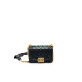 CHANEL BOY EXTRA MINI LAMBSKIN IN BLACK GHW