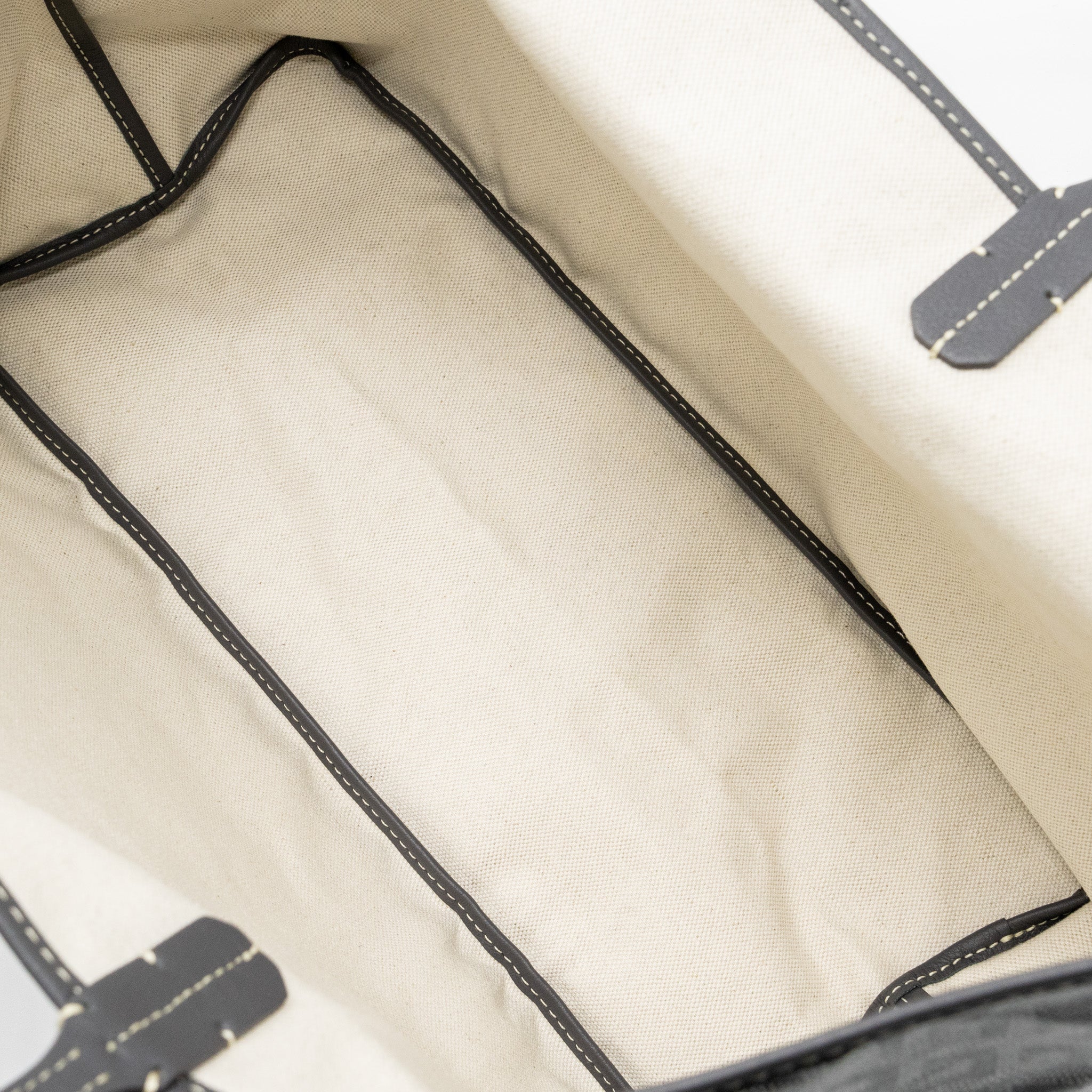GOYARD SAINT LOUIS PM TOTE BAG GOYARDINE CANVAS GREY SHW