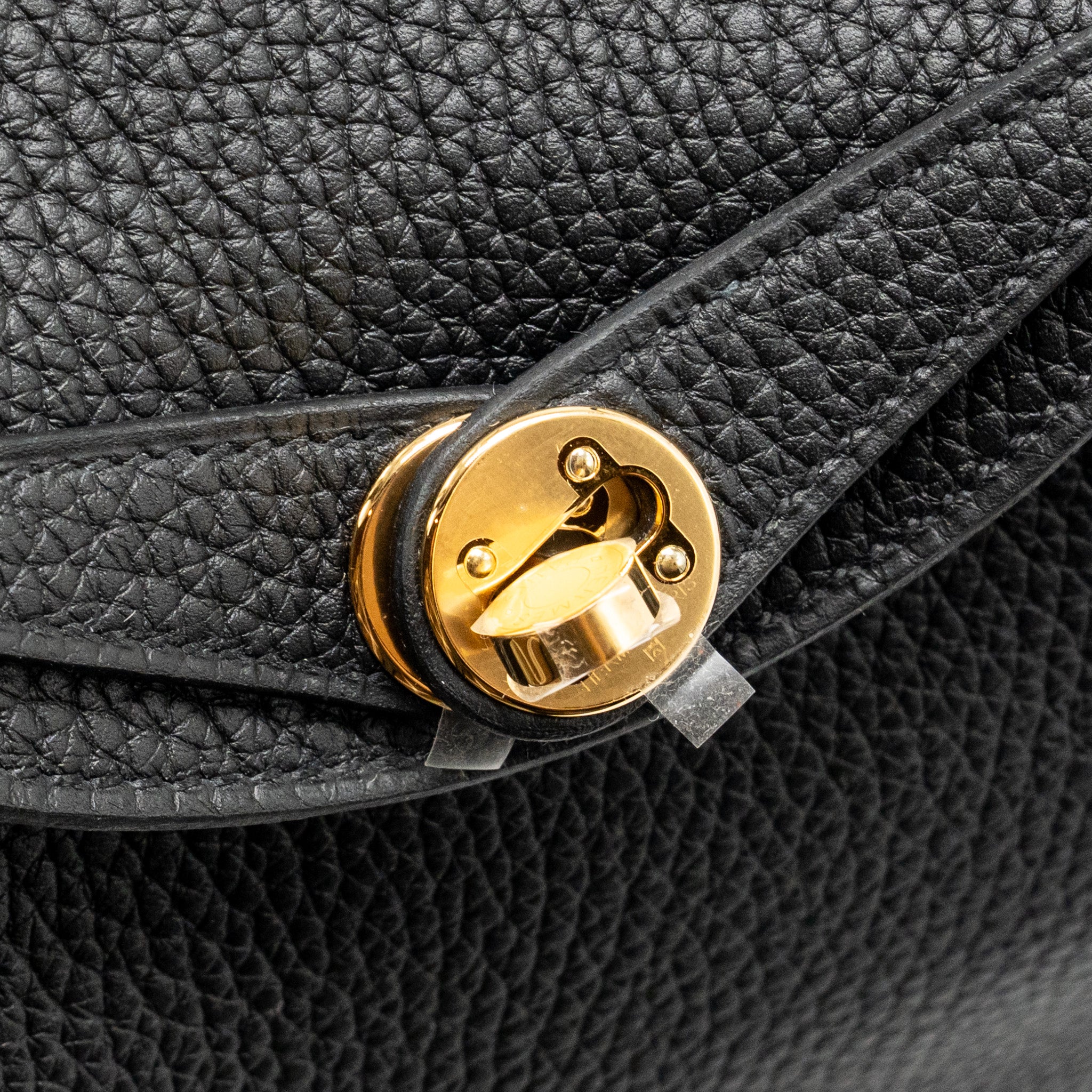 HERMES MINI LINDY CLEMENCE BLACK GHW