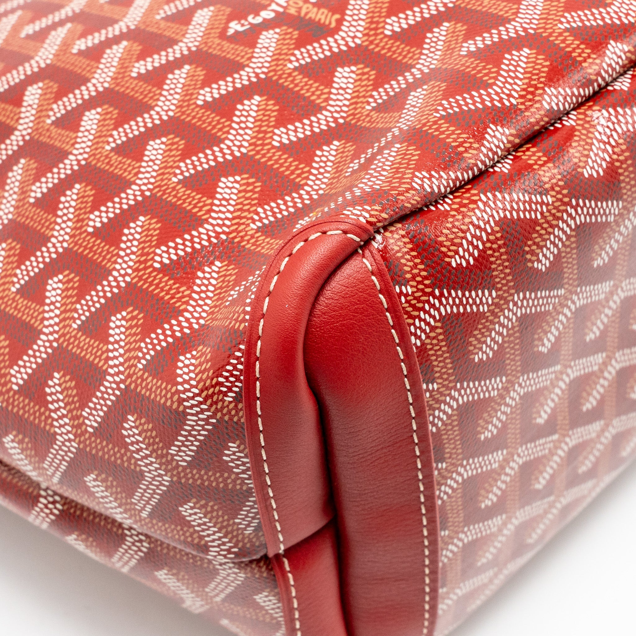 GOYARD ARTOIS PM TOTE BAG GOYARDINE CANVAS/LEATHER ROUGE SHW