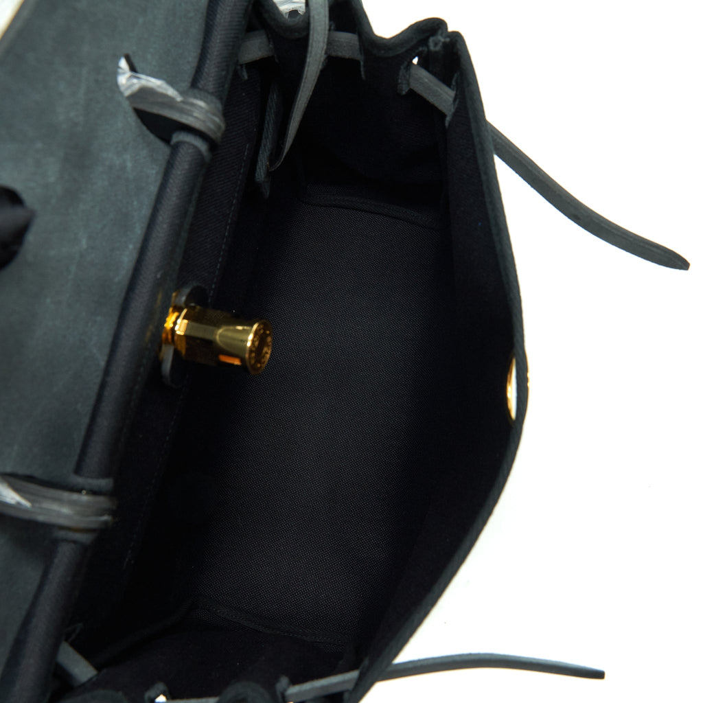 HERMES HERBAG 31 ZIP BAG BLACK GHW