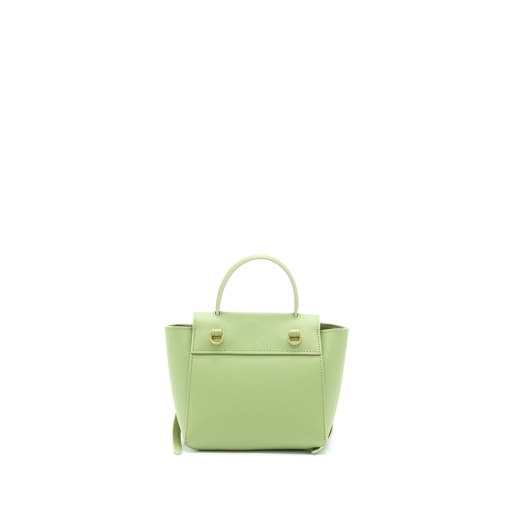 CELINE PICO BELT BAG GRAINED CALFSKIN LIGHT GREEN GHW