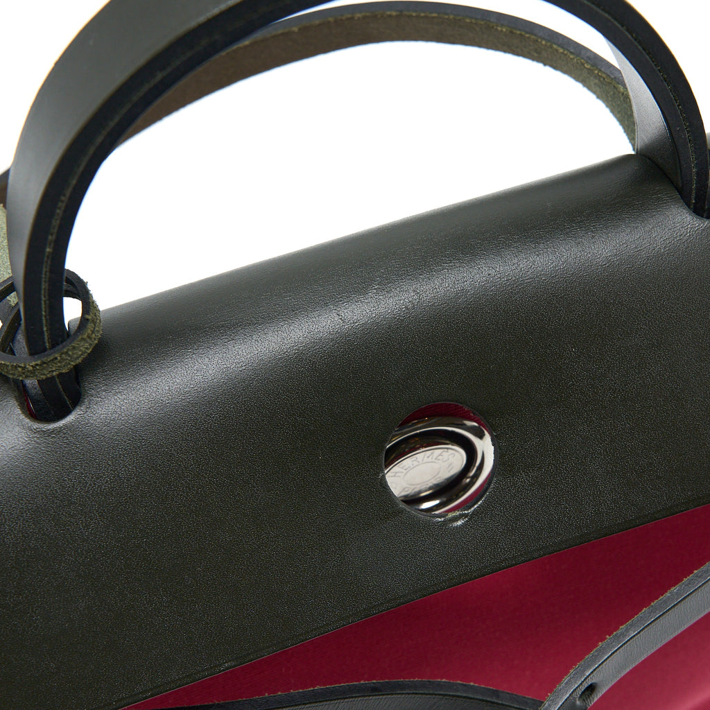 HERMES HERBAG 31 CANVAS/LEATHER ROSE EXTREME SHW