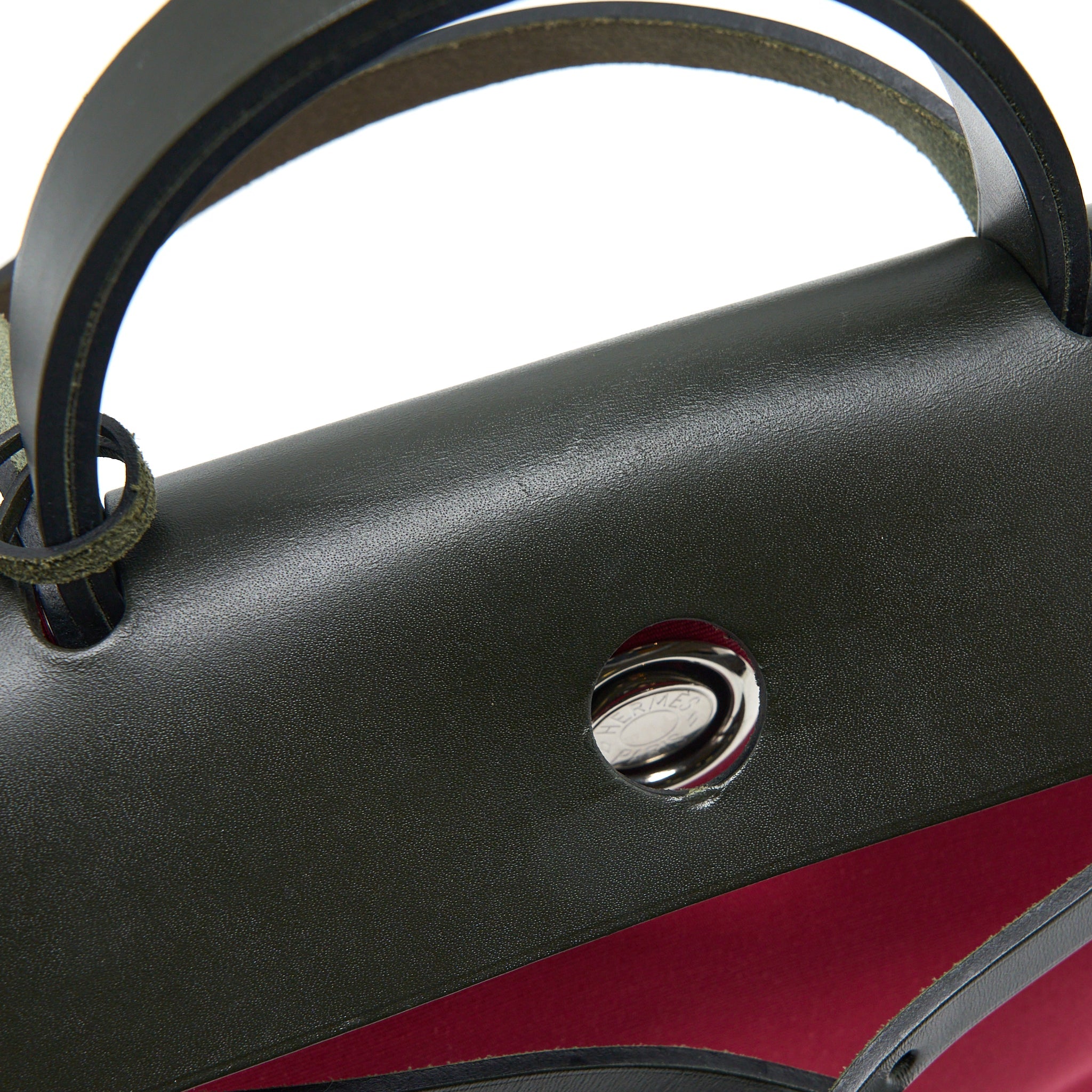 HERMES HERBAG 31 CANVAS/LEATHER ROSE EXTREME SHW