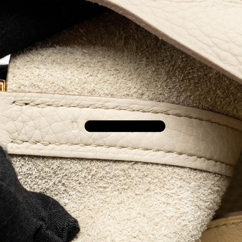 HERMES PICOTIN 18 TOUCH LOCK BAG CLEMENCE / OSTRICH BETON GHW