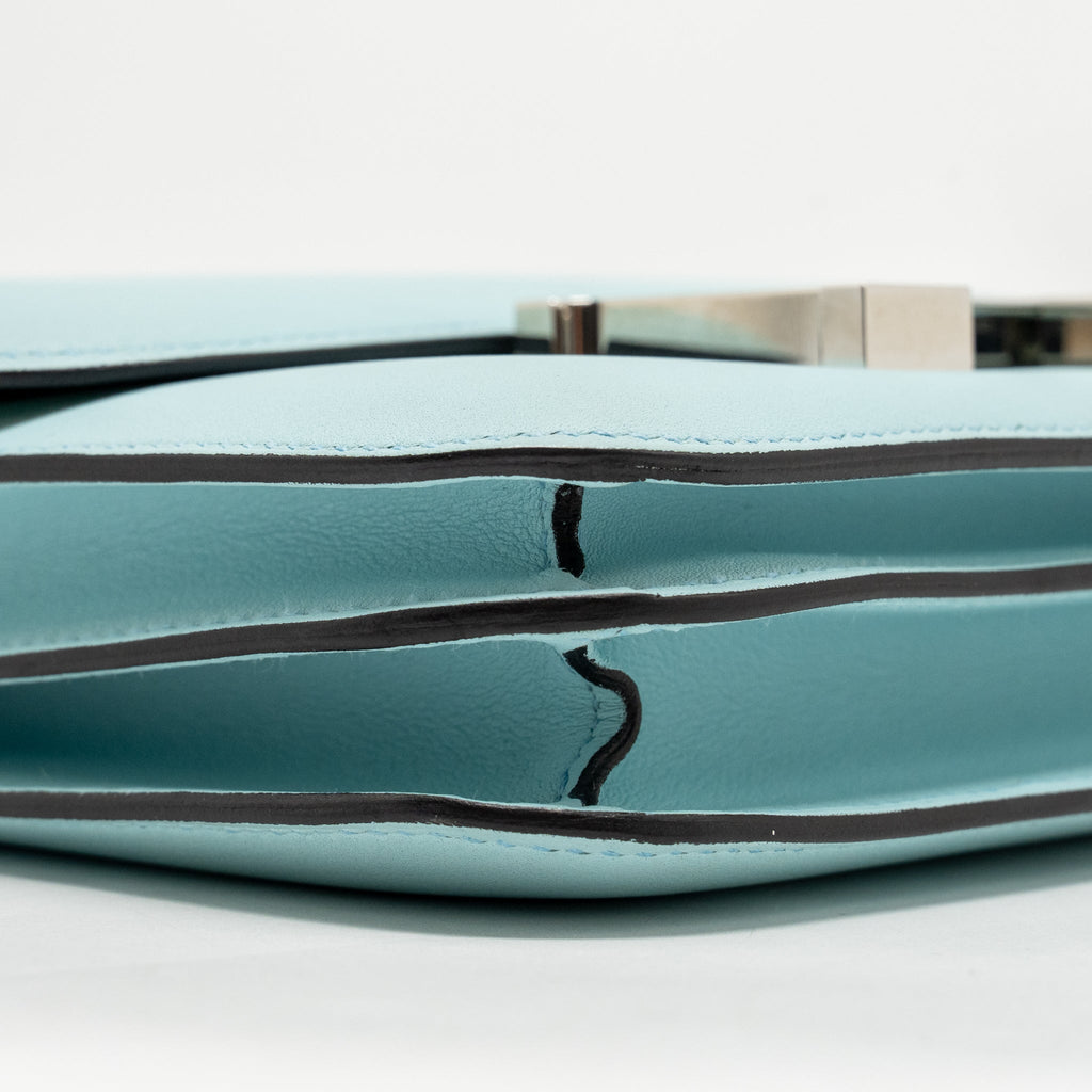 HERMES MINI CONSTANCE SWIFT BLUE ZEPHYR/CACTUS SHW