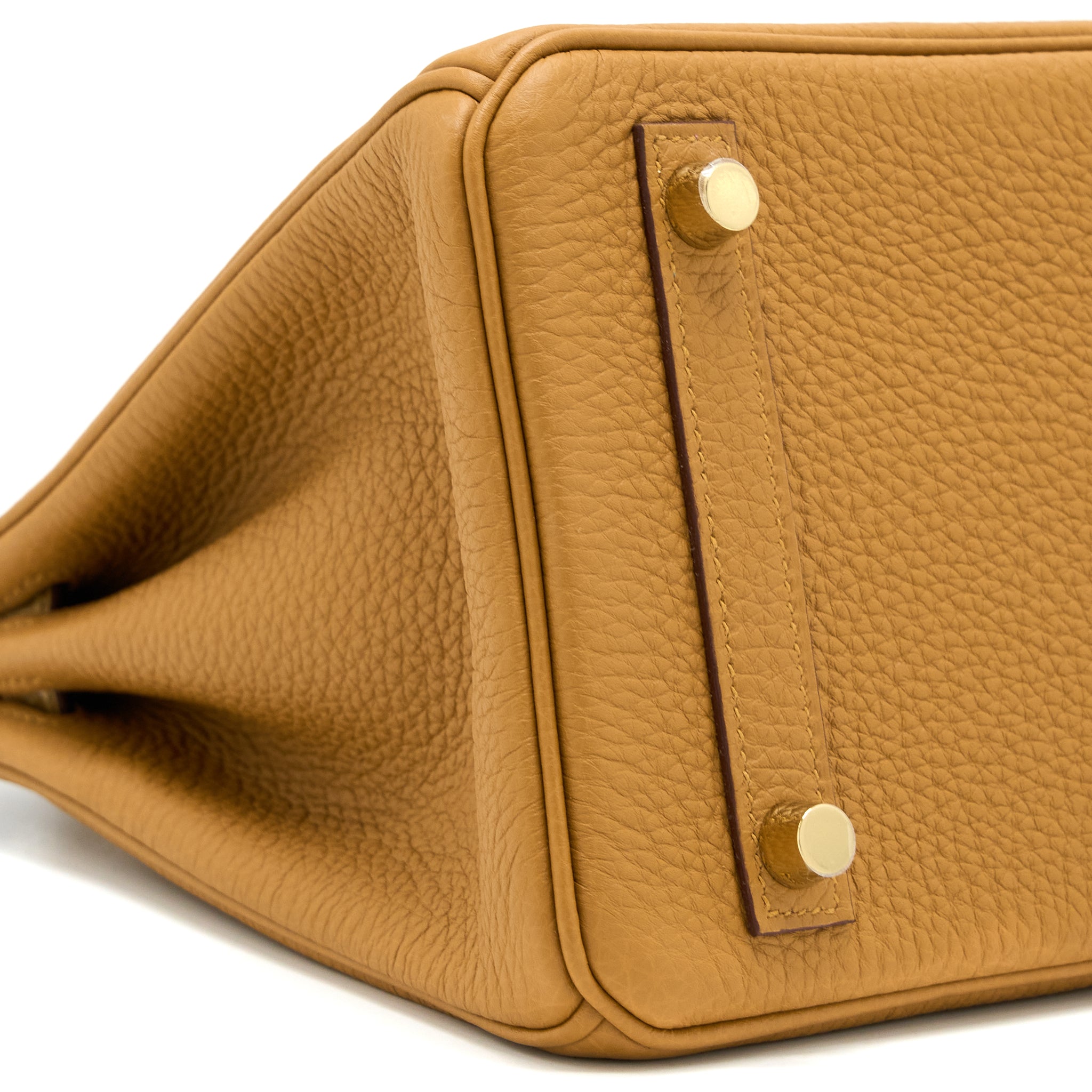 HERMES BIRKIN 25 TOUCH CROCODILE NILOTICUS/TOGO CARAMEL/TABAC CAMEL GHW