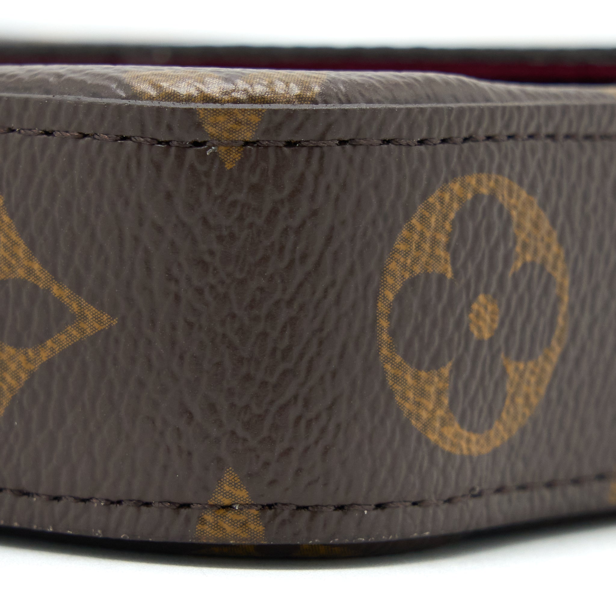 LOUIS VUITTON FELICIE POCHETTE MONOGRAM CANVAS RED GHW