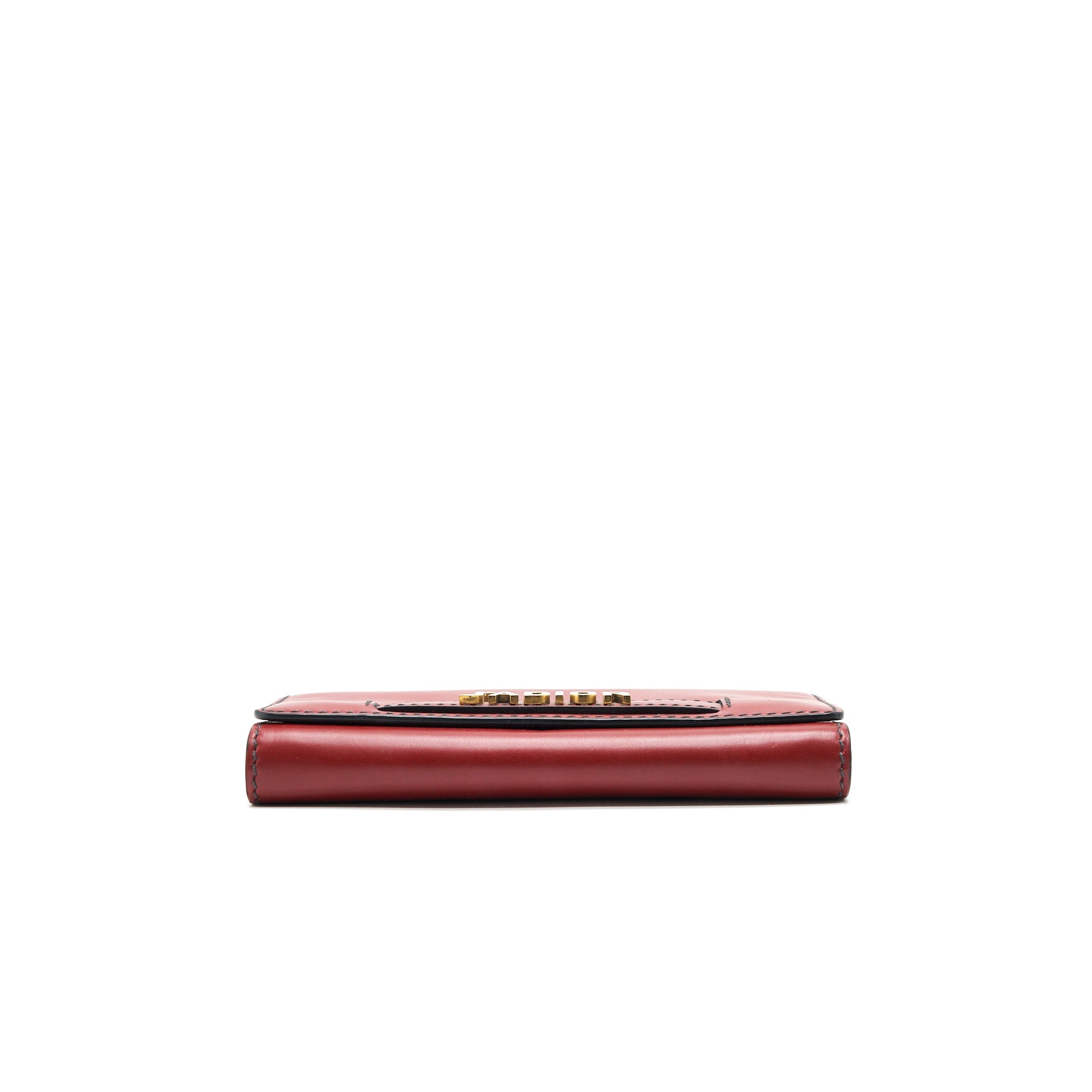 DIOR J'ADIOR SMALL LONG WALLET ON CHAIN RED WITH GHW