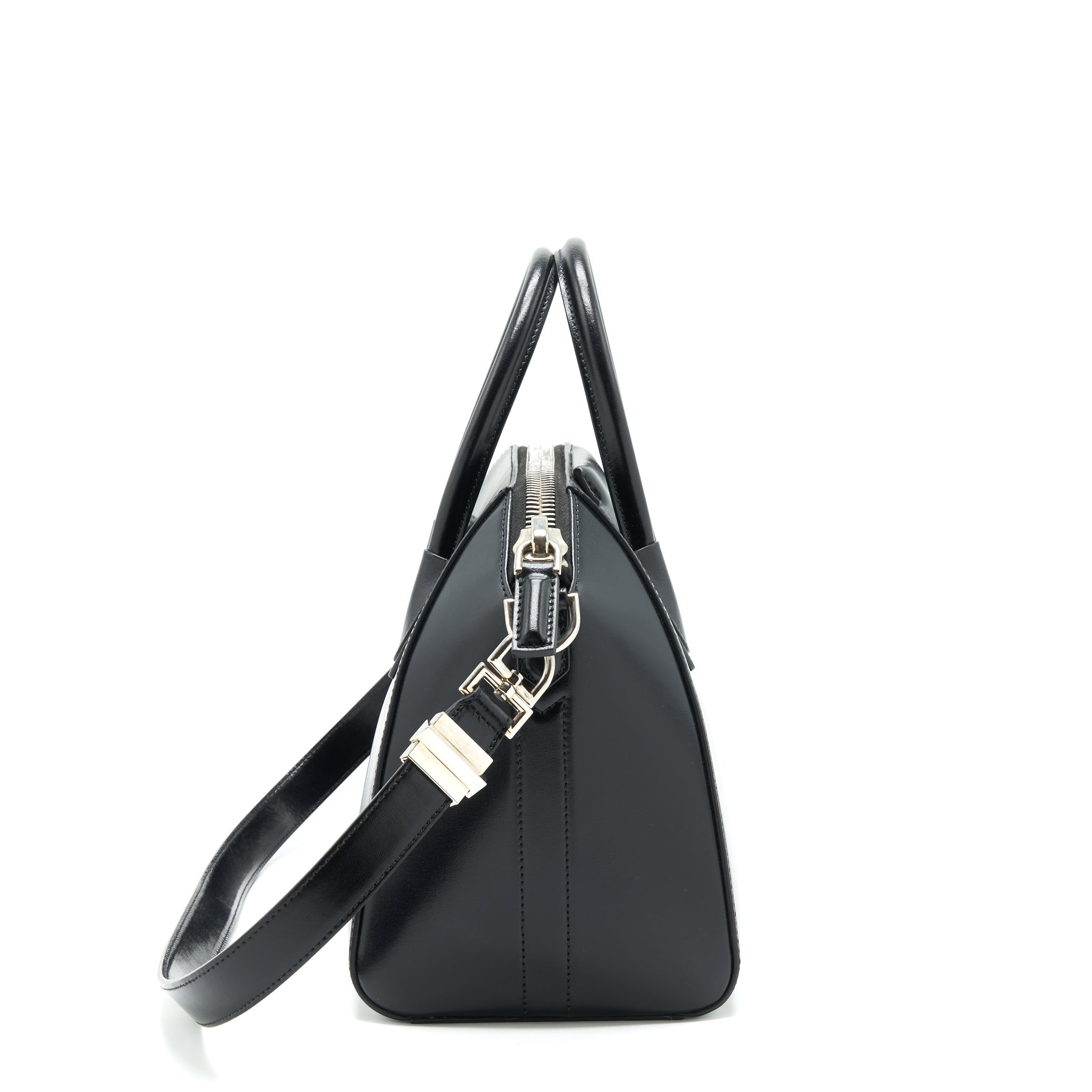 GIVENCHY SMALL ANTIGONA TOTE BAG BOX CALFSKIN BLACK SHW