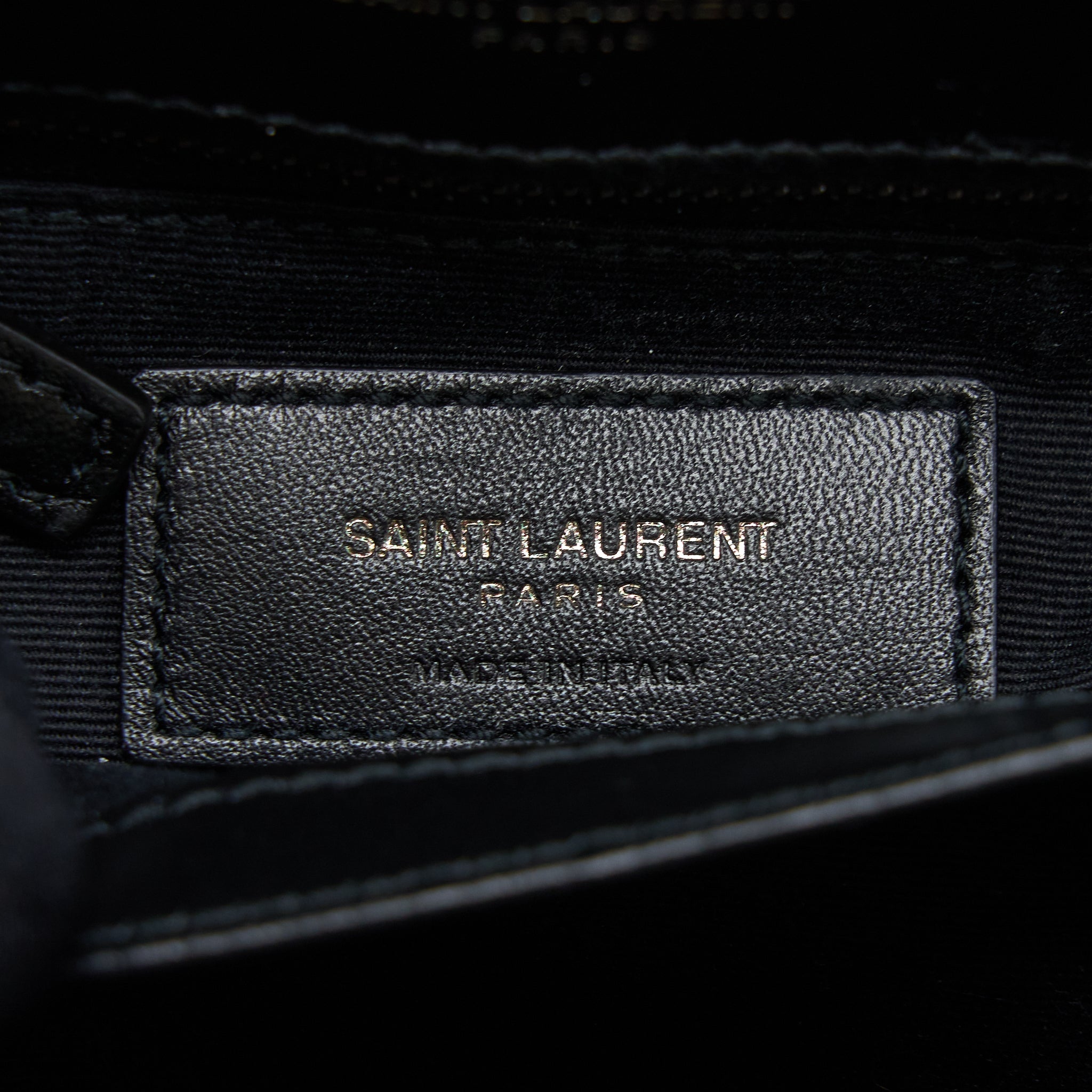 SAINT LAURENT LOULOU TOY STRAP BAG CALFSKIN BLACK WITH BLACK HARDWARE