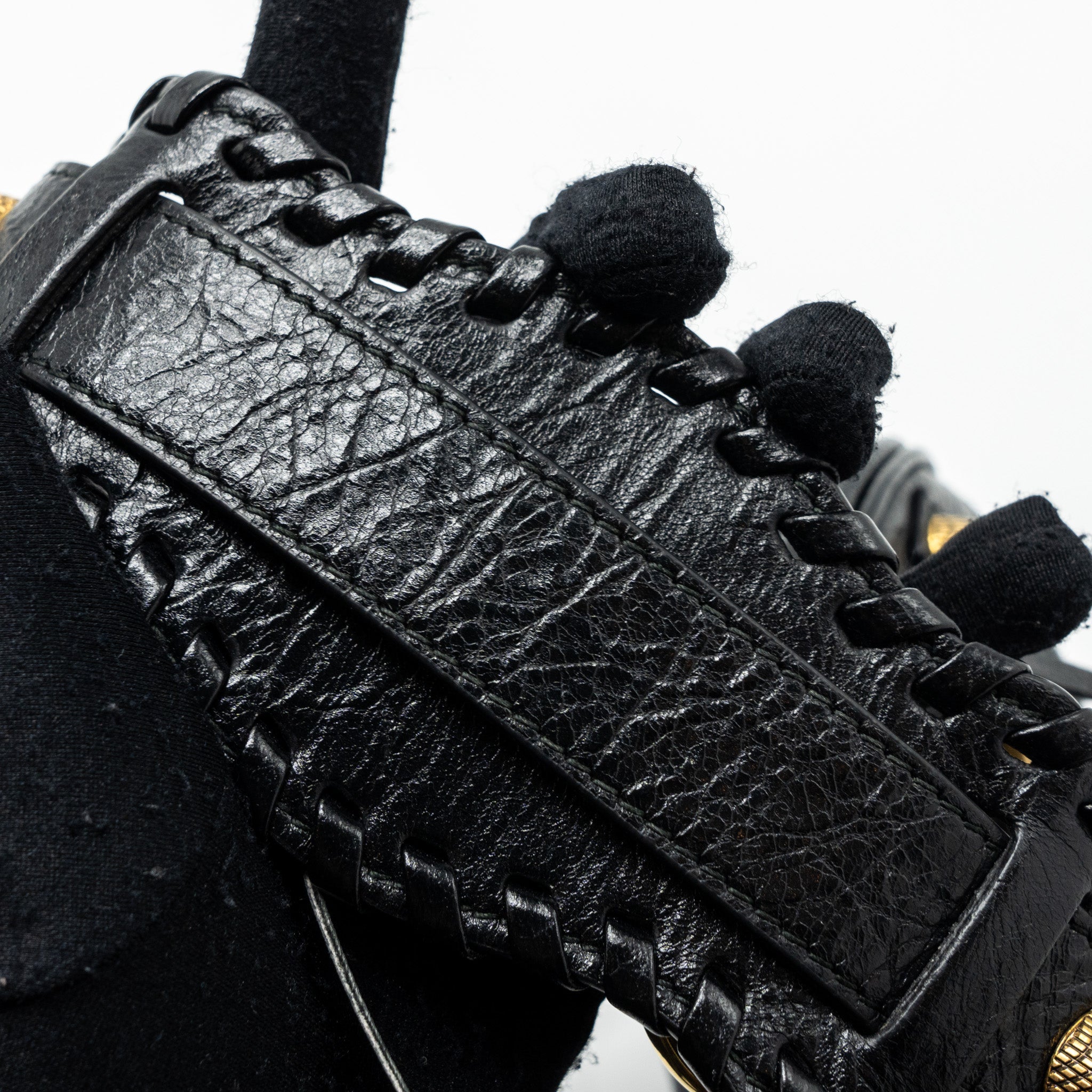 BALENCIAGA LE CAGOLE XS LAMBSKIN BLACK GHW