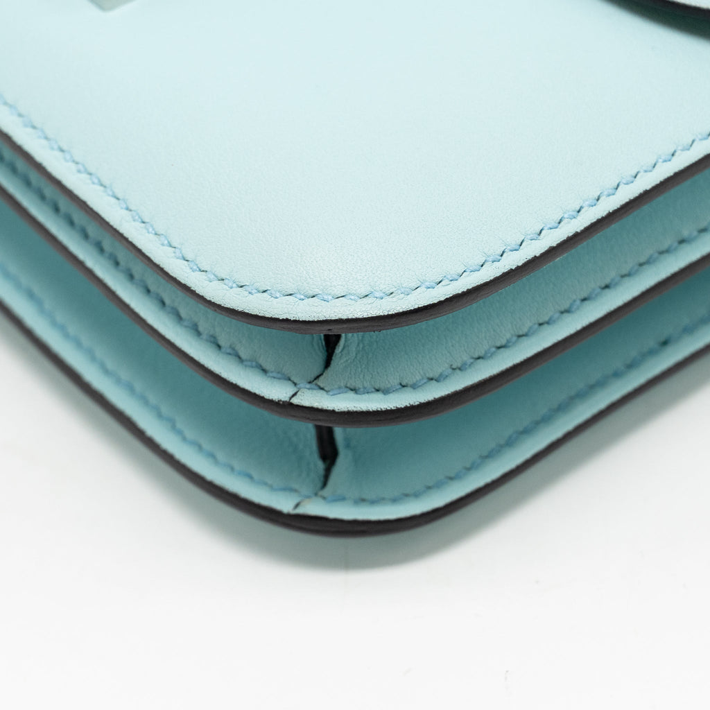 HERMES MINI CONSTANCE SWIFT BLUE ZEPHYR / CACTUS SHW