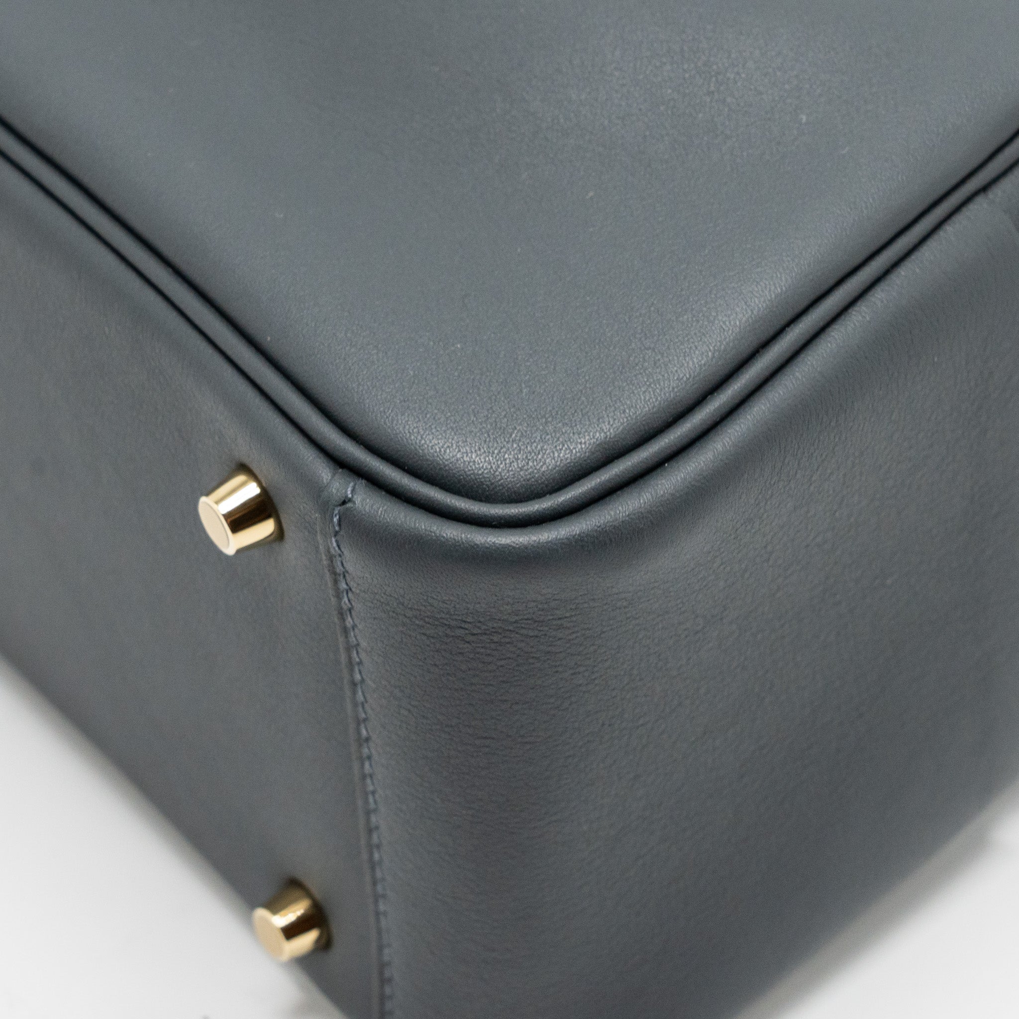 HERMES MINI LINDY II SWIFT GRIS MISTY / BLACK LGHW
