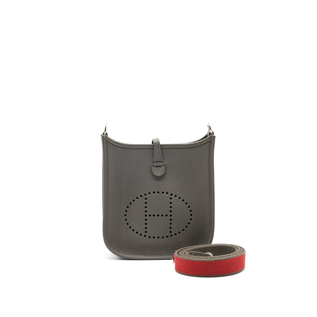 HERMES MINI EVELYNE GRIS ETAIN SHW