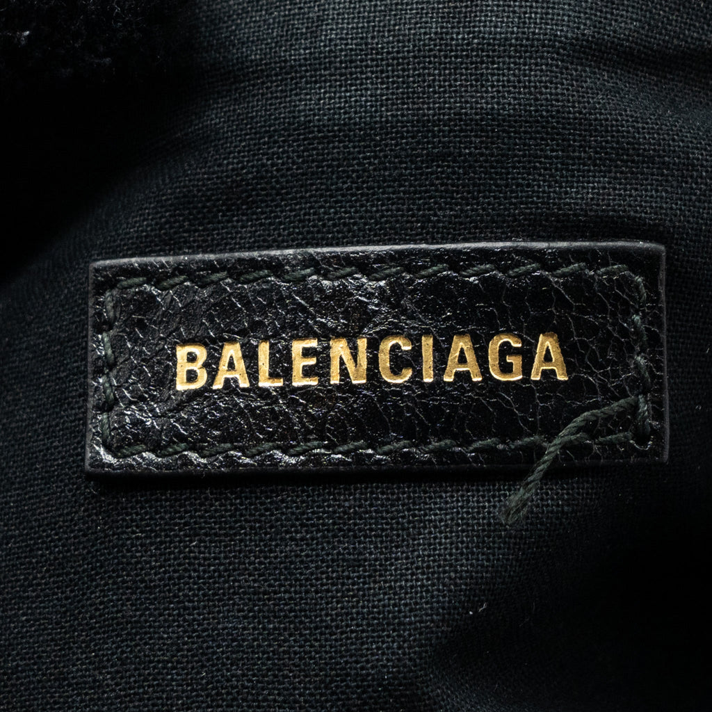 BALENCIAGA LE CAGOLE XS LAMBSKIN BLACK GHW